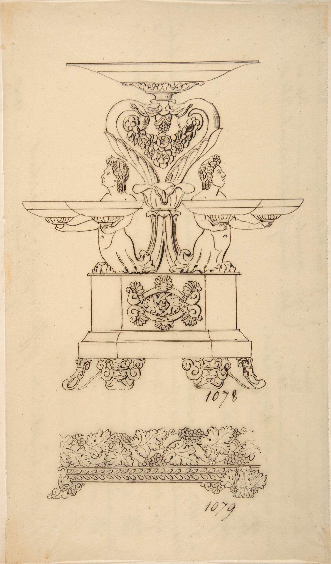 Design for a Candelabra by Anonymous