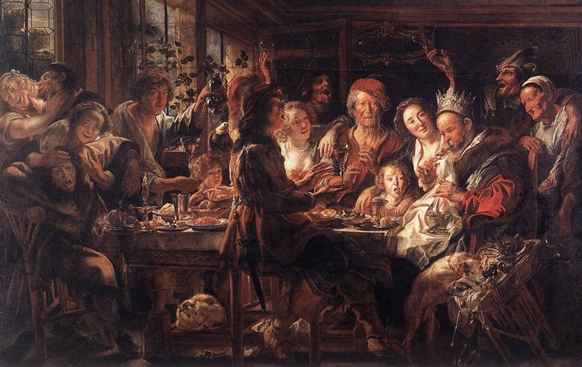 The Bean King by Jacob Jordaens