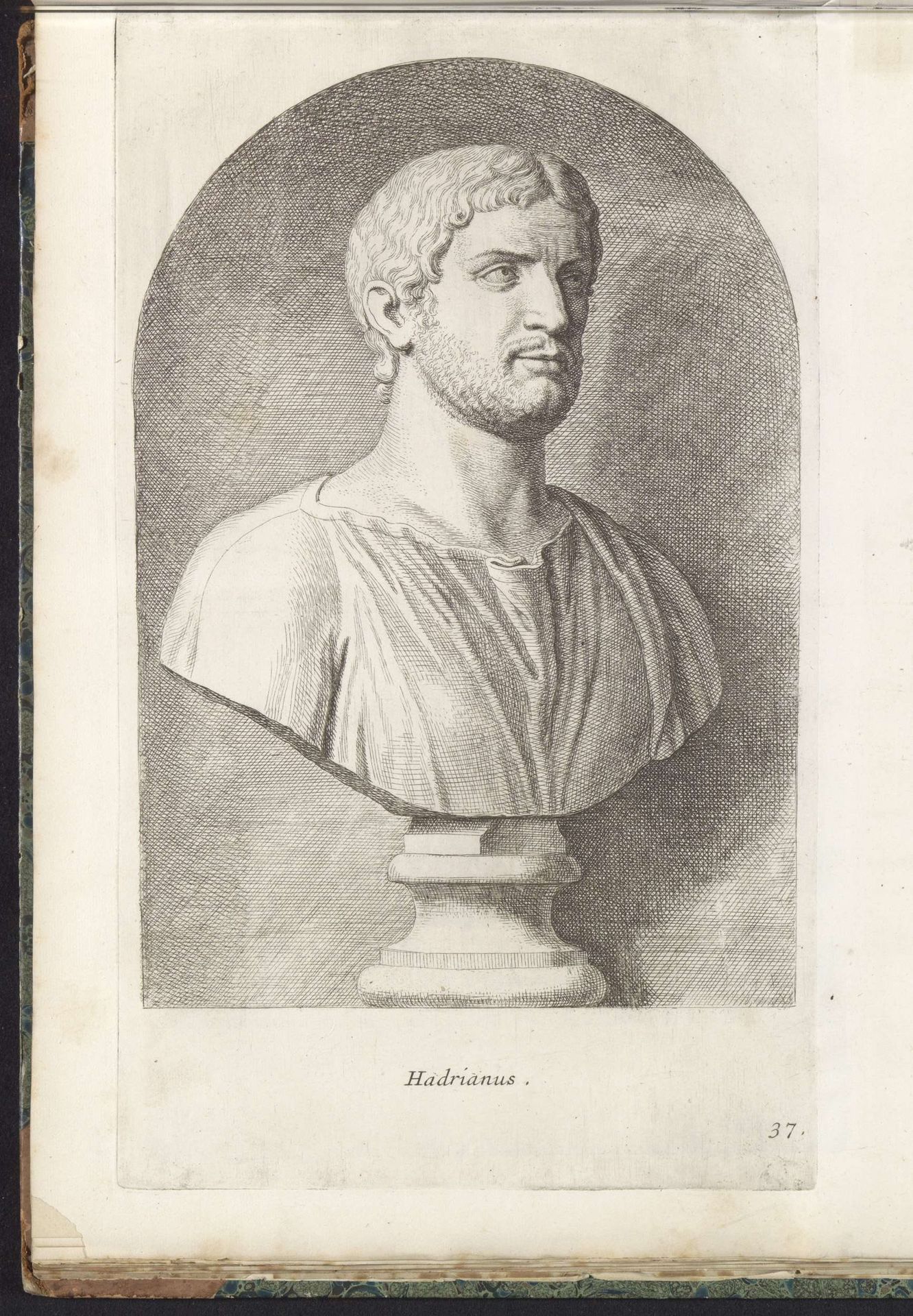 Buste van keizer Hadrianus by Hubert Quellinus