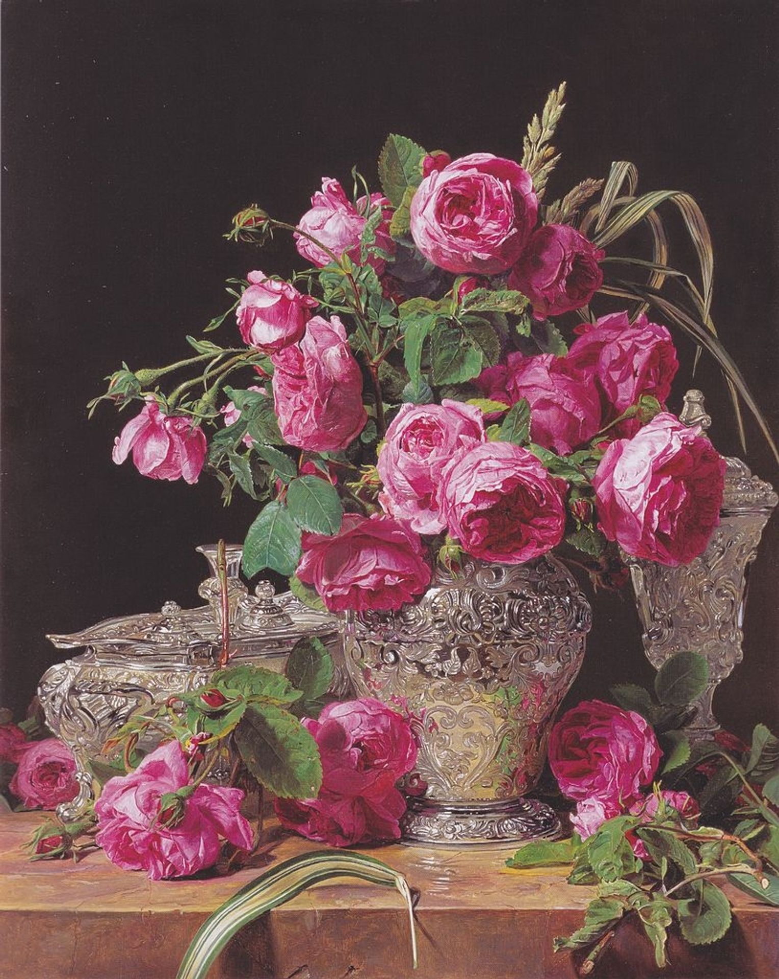 Roses by Ferdinand Georg Waldmüller
