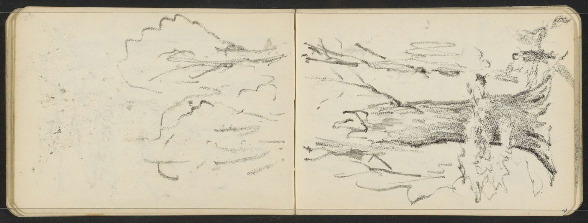 Figuur bij een boom by Willem Cornelis Rip