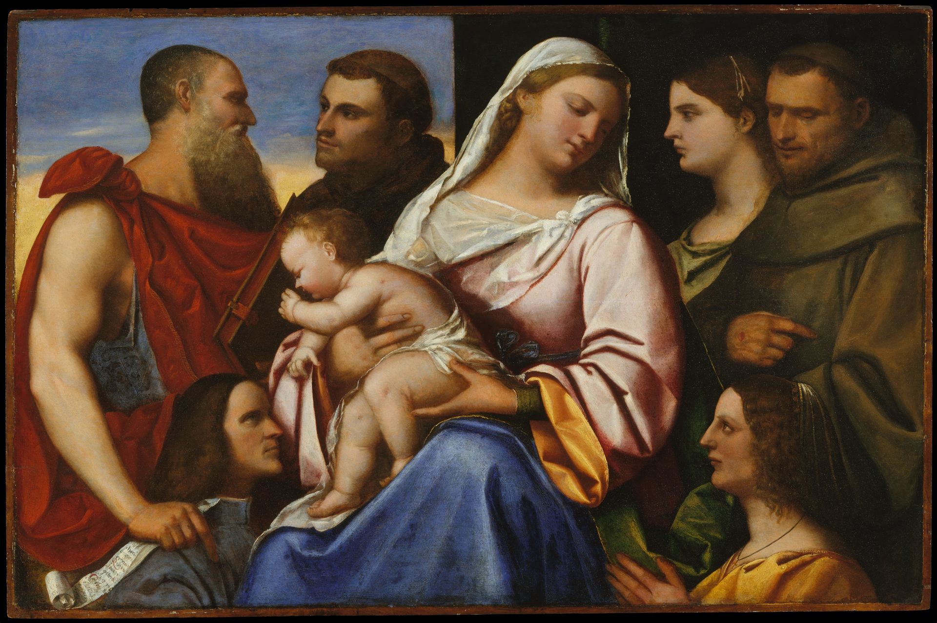 Madonna and Child with Saints and Donors by Sebastiano del Piombo