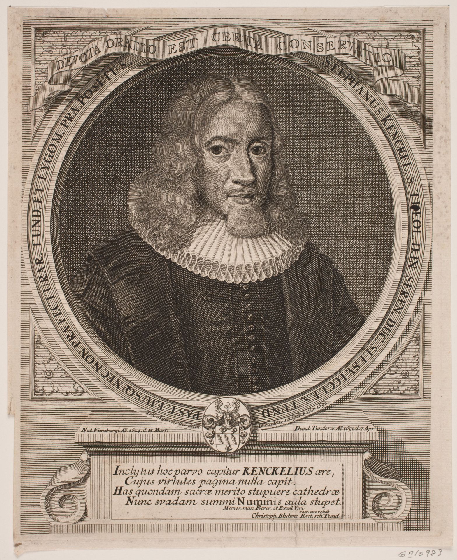 Præsten Stephan Kenckel by Johan Friedlein