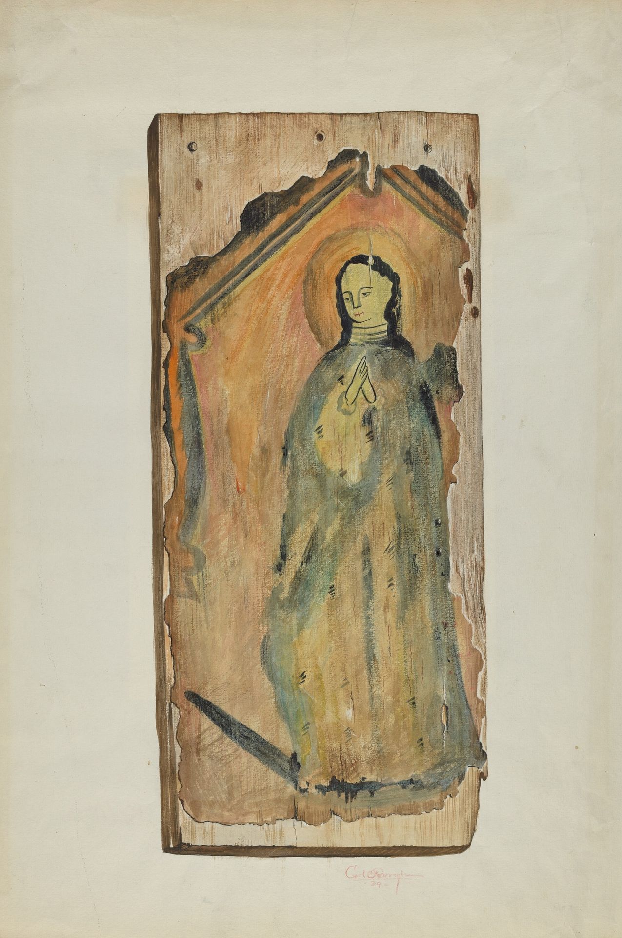 Santo (Lady of Guadaloupe) by Carl O'Bergh