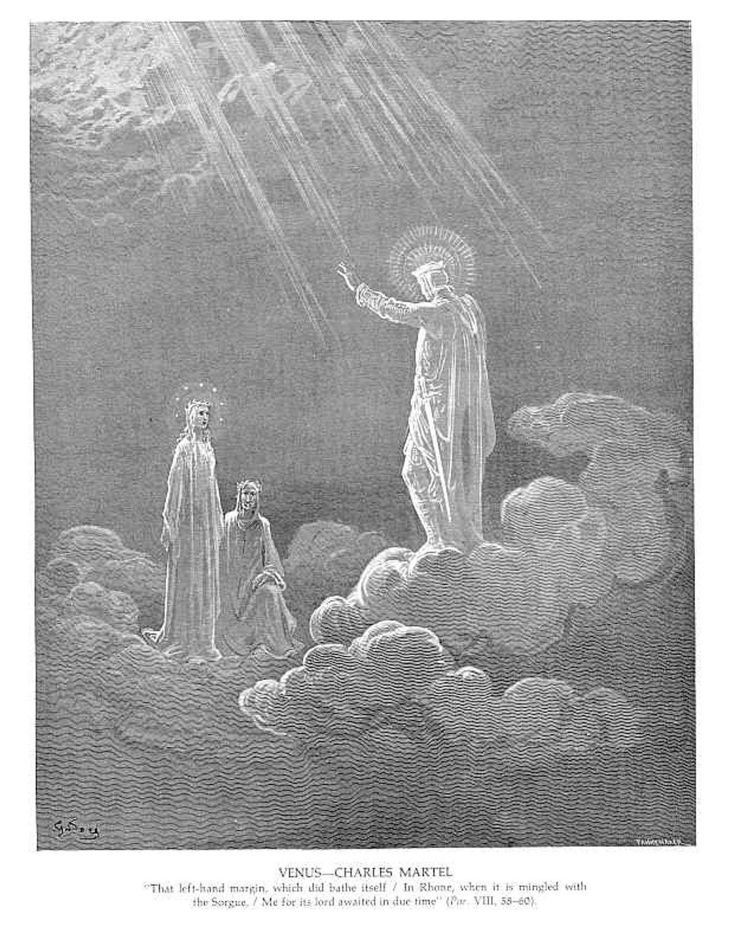 Venus - Charles Martel by Gustave Dore