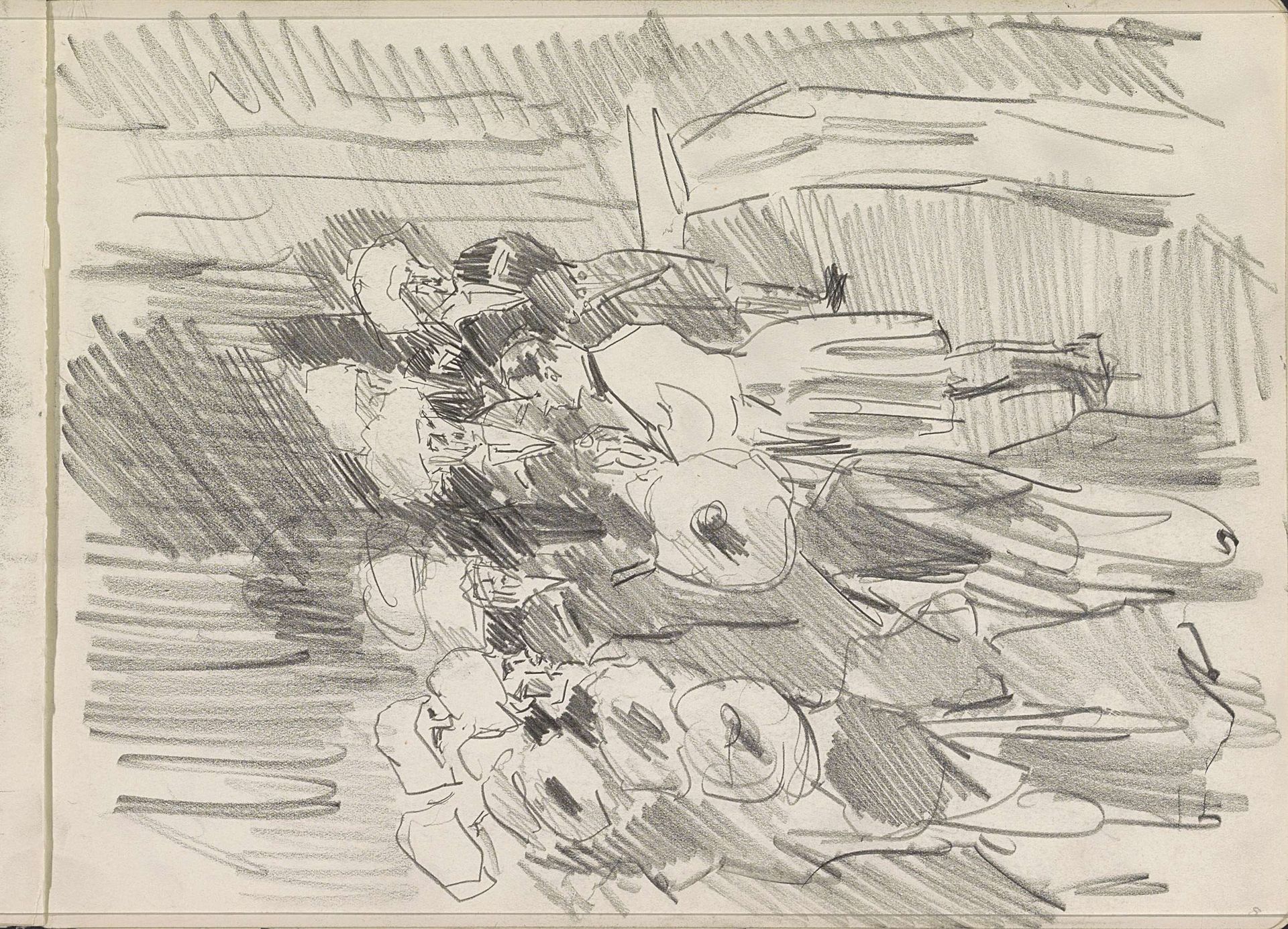 Kozakkenkoor by Isaac Israels