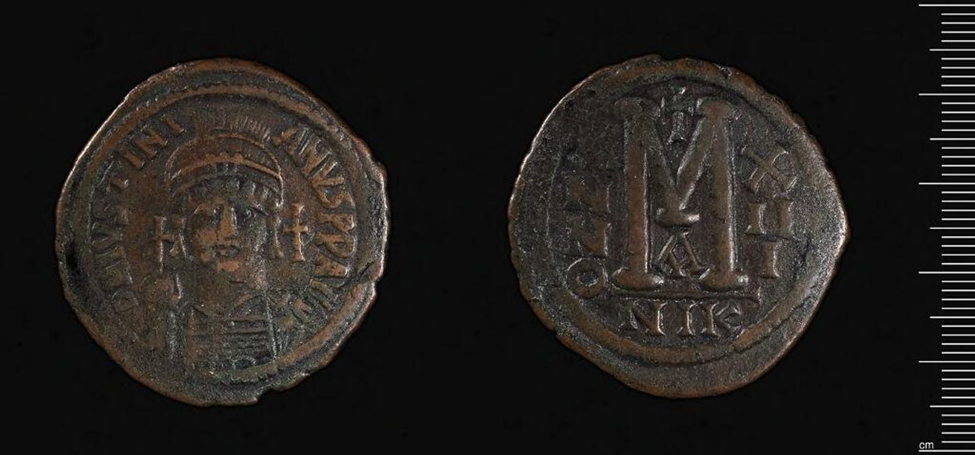 Coin of Justinian I by Justinian I