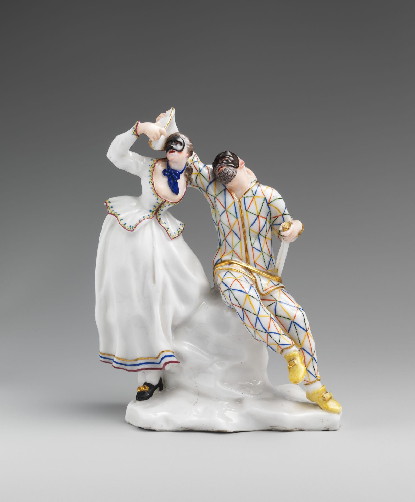 Harlequin and Columbine by Capodimonte Porcelain Manufactory