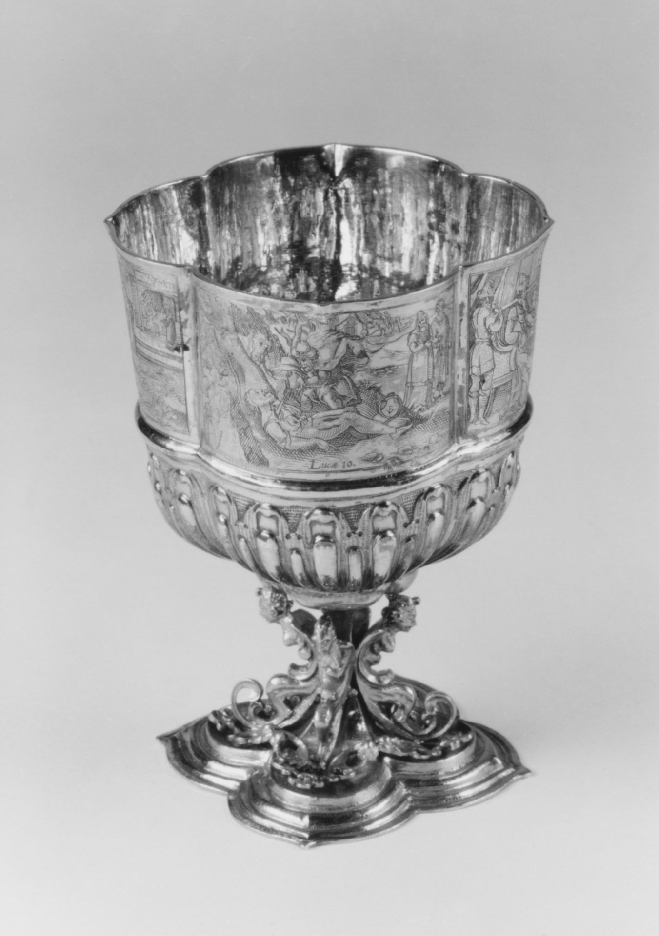 Cup with scenes from the New Testament (one of a pair) by Franz Fischer