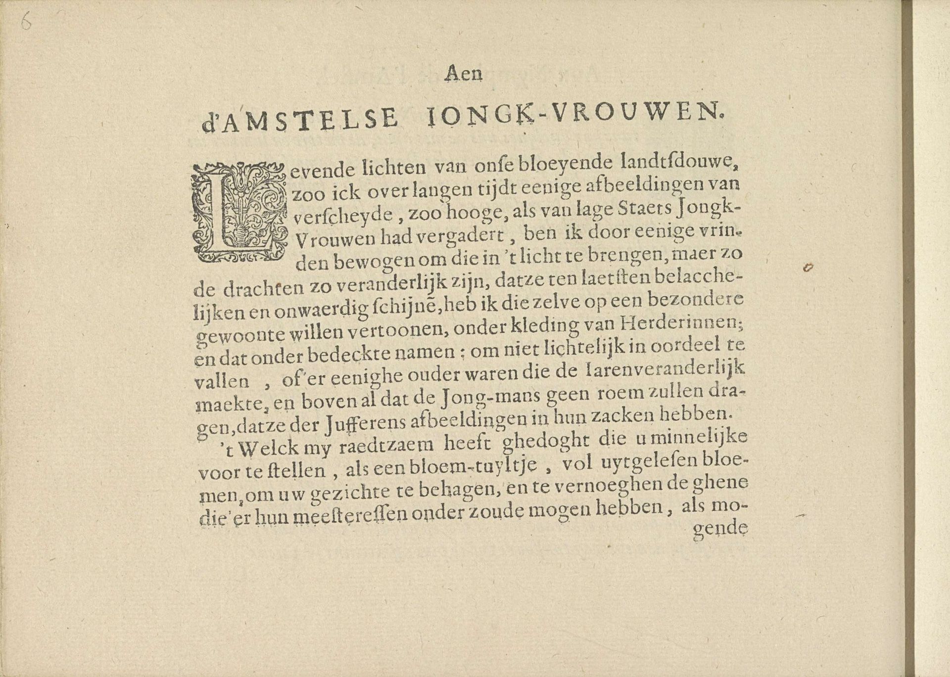 Nederlandstalig voorwoord, pagina 1 by Crispijn van de (II) Passe