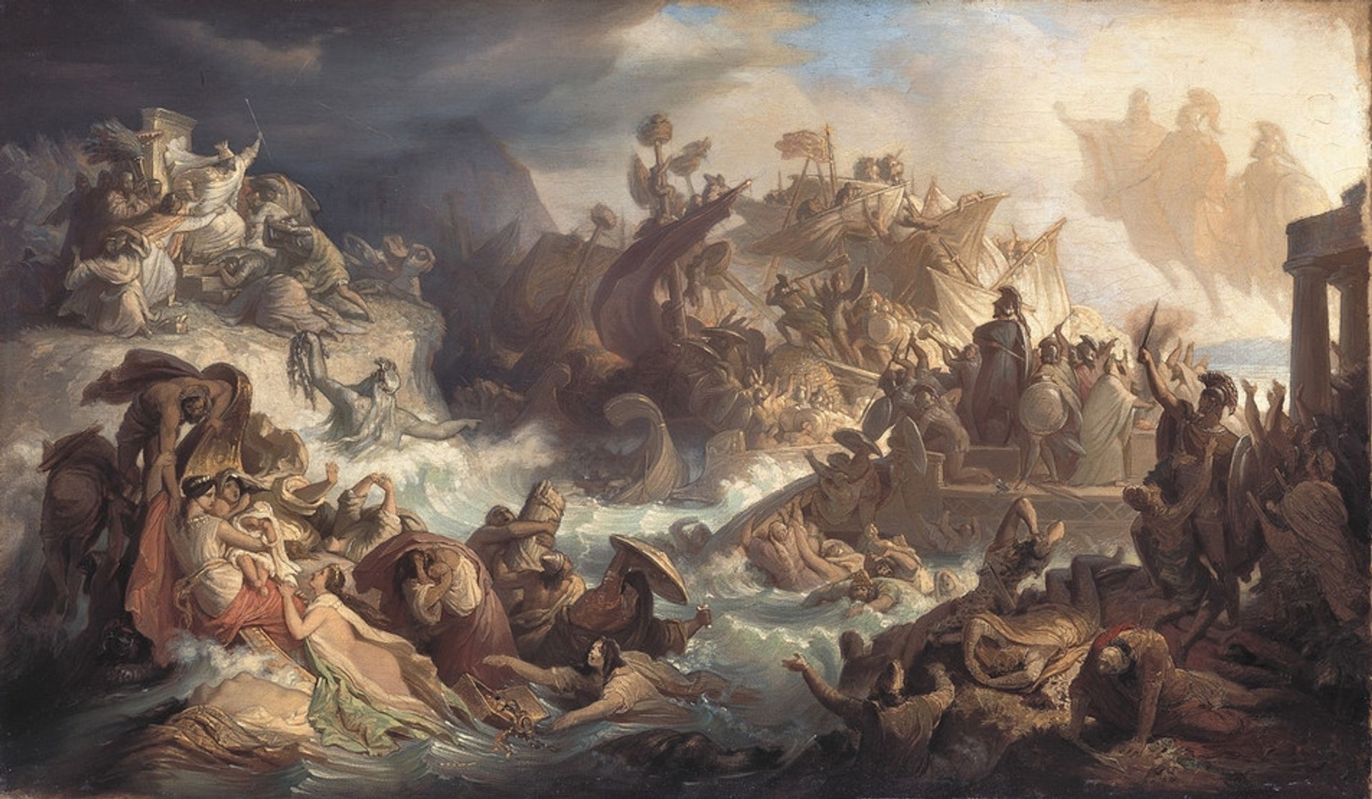 Battle of Salamis by Wilhelm von Kaulbach