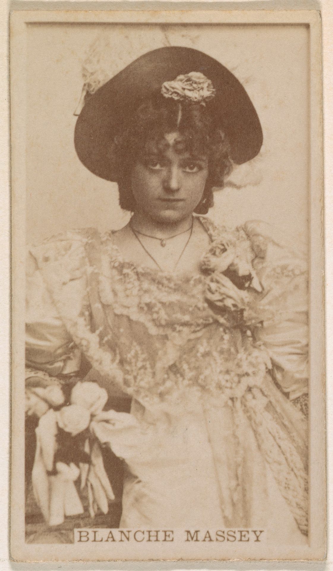 Blanche Massey, from the Actresses series (N245) issued by Kinney Brothers to promote Sweet Caporal Cigarettes by Kinney Brothers Tobacco Company