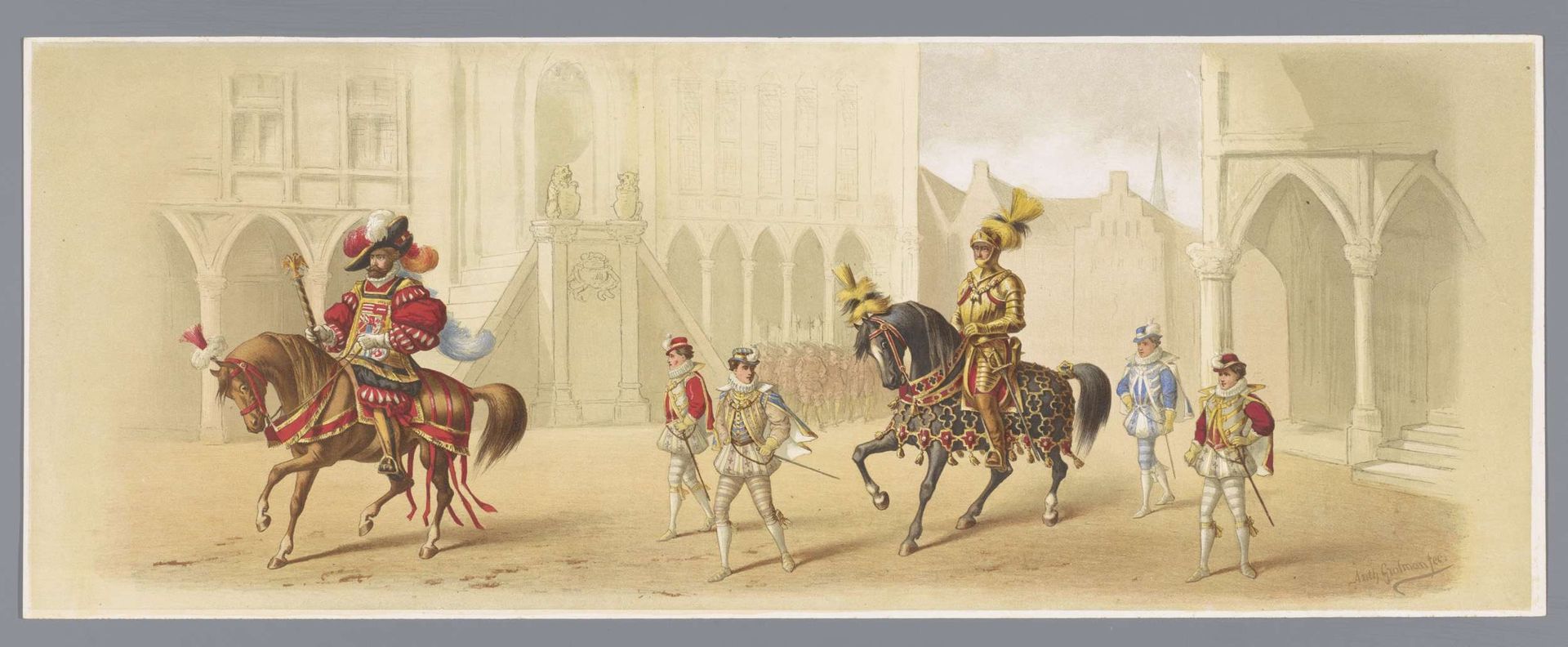Utrechtse maskerade van 1881 (vierde plaat) by Anonymous