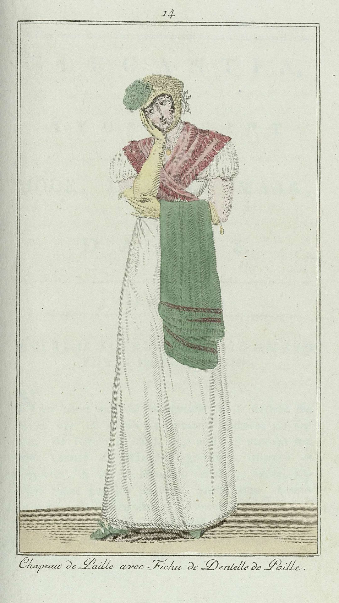 Elegantia, of tijdschrift van mode, luxe en smaak voor dames, Juni 1807, No. 14: Chapeau de Paille... by Anonymous