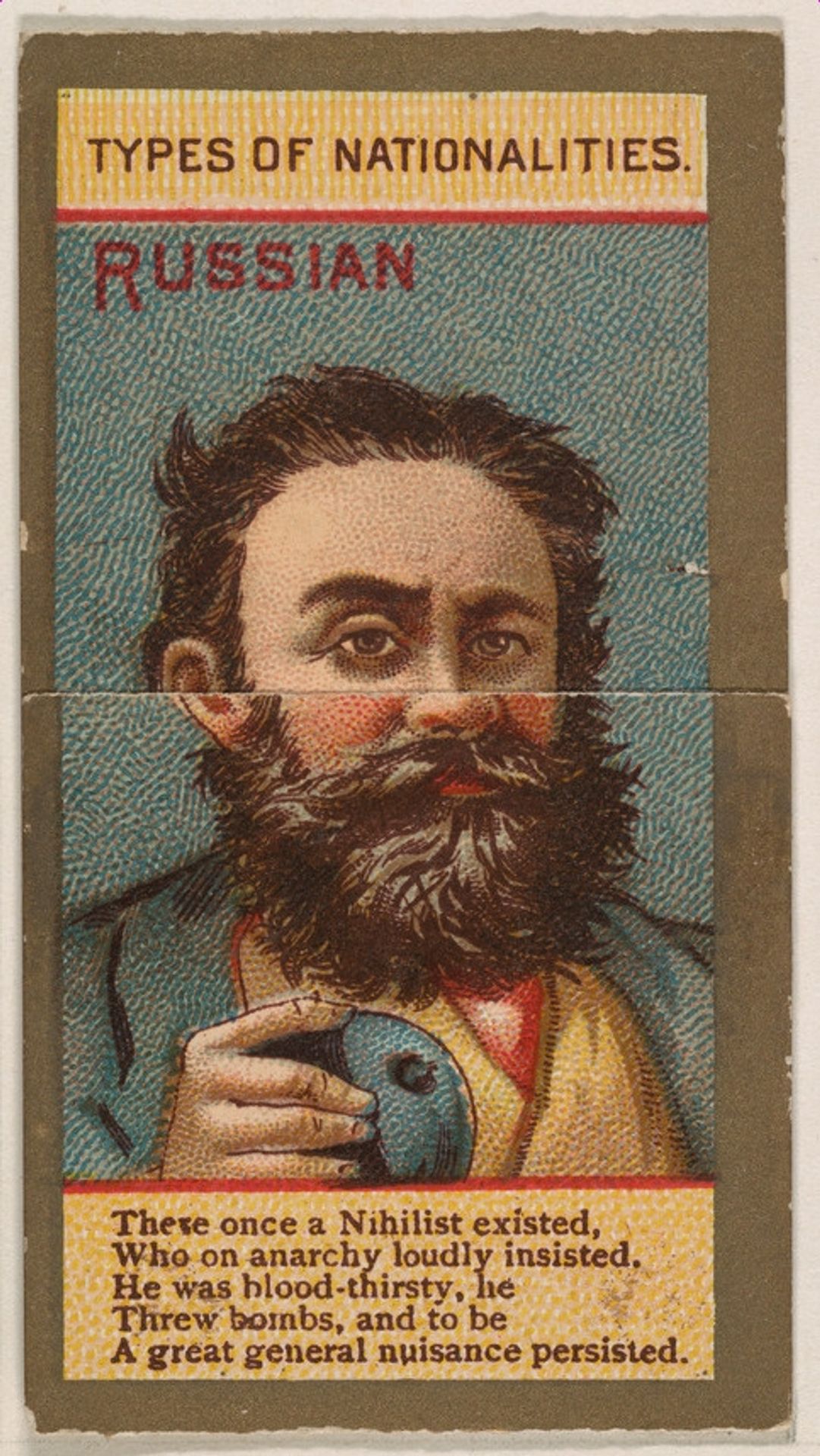 Russian, from Types of Nationalities (N240) issued by Kinney Bros. by Kinney Brothers Tobacco Company