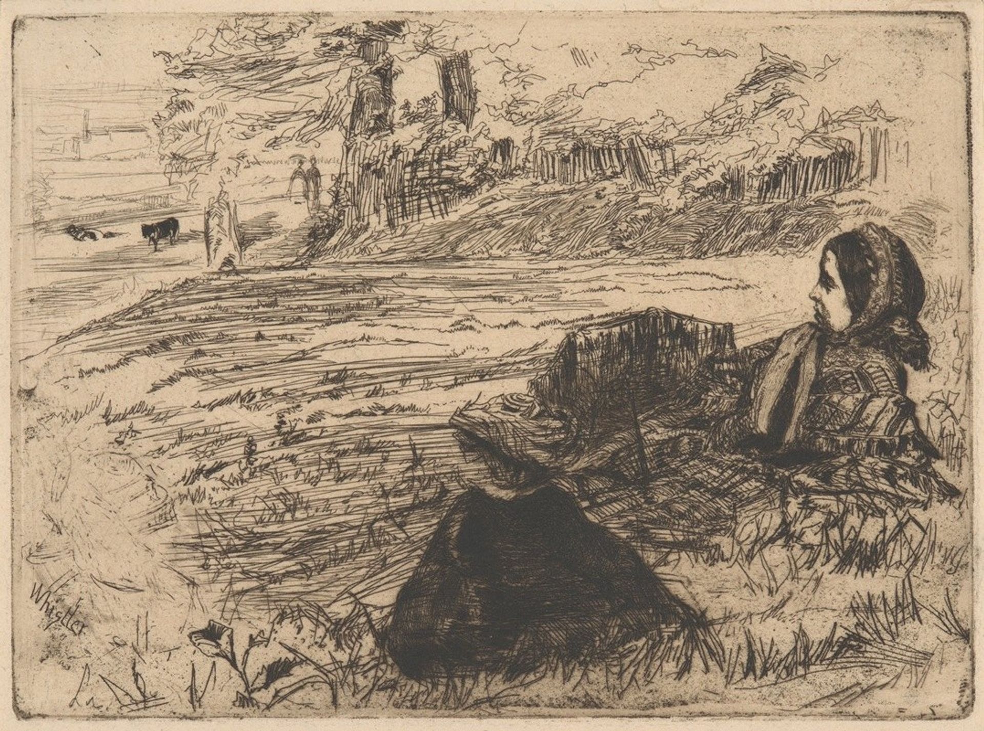 Nursemaid and Child by James Abbott McNeill Whistler