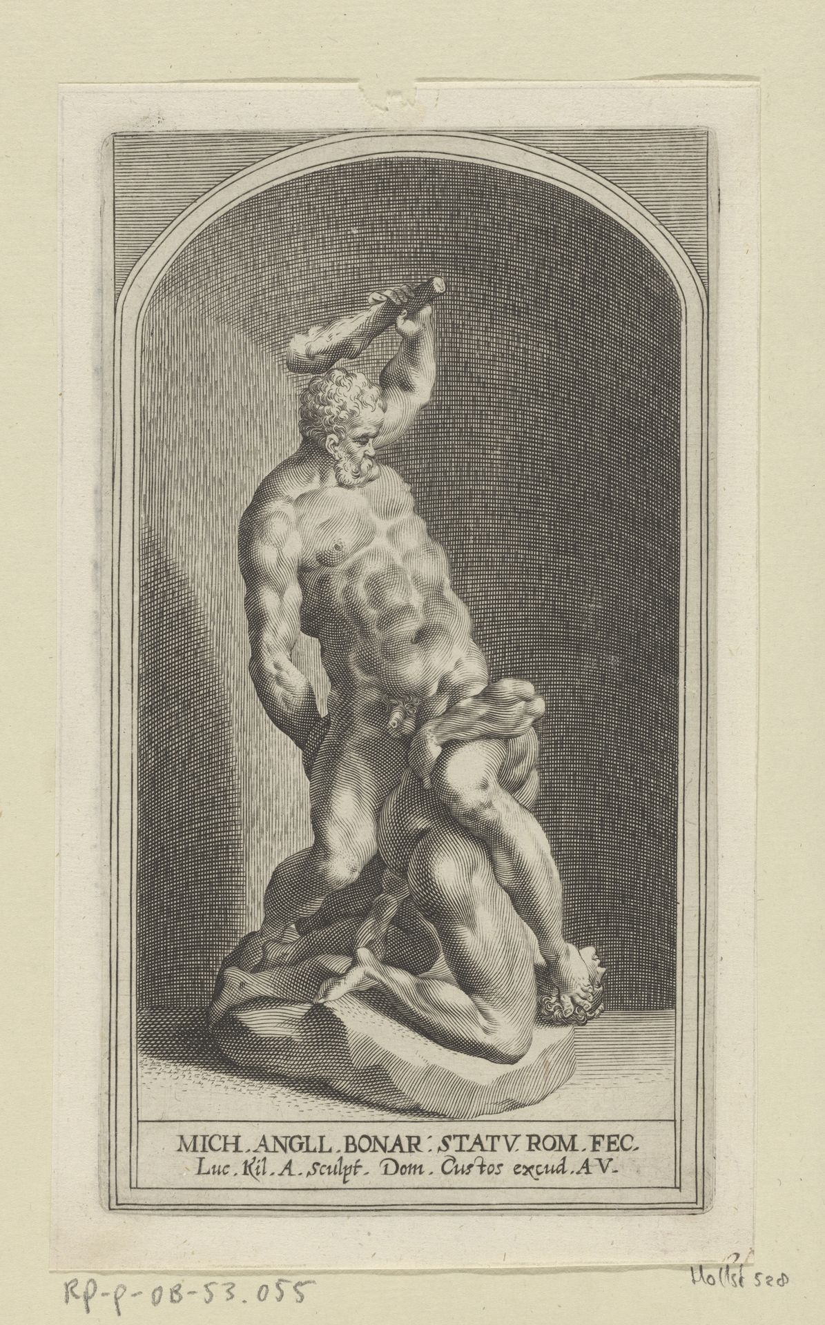 Hercules verslaat Caecus by Lucas Kilian