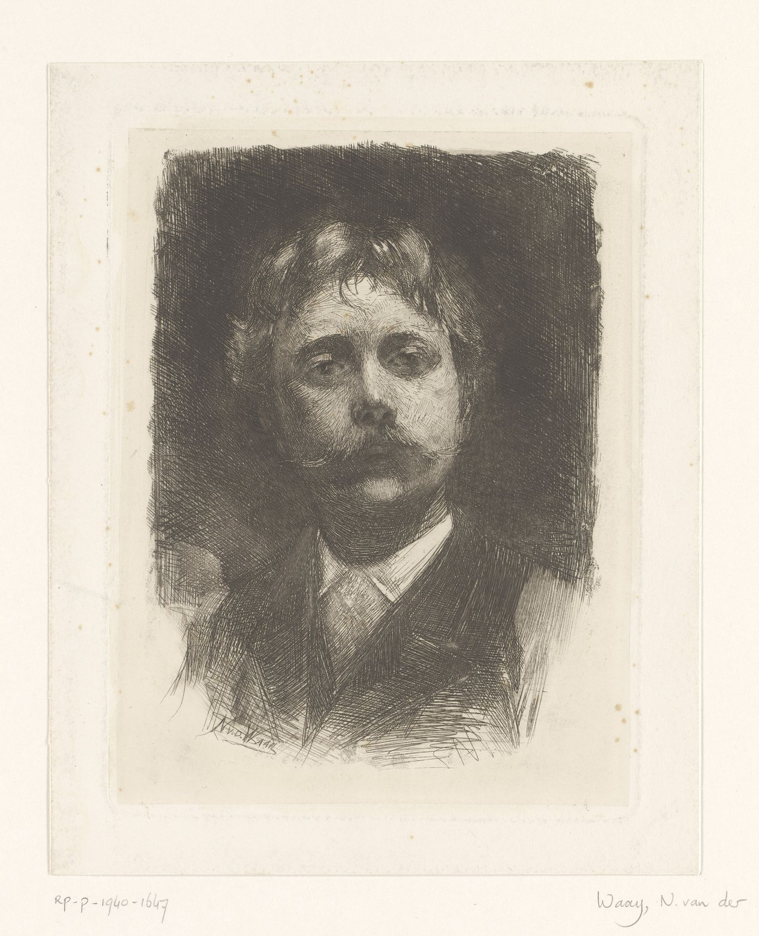 Zelfportret by Nicolaas van der Waay