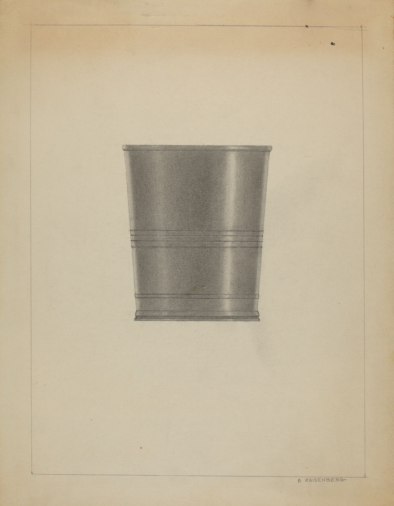 Pewter Beaker by A. Zaidenberg