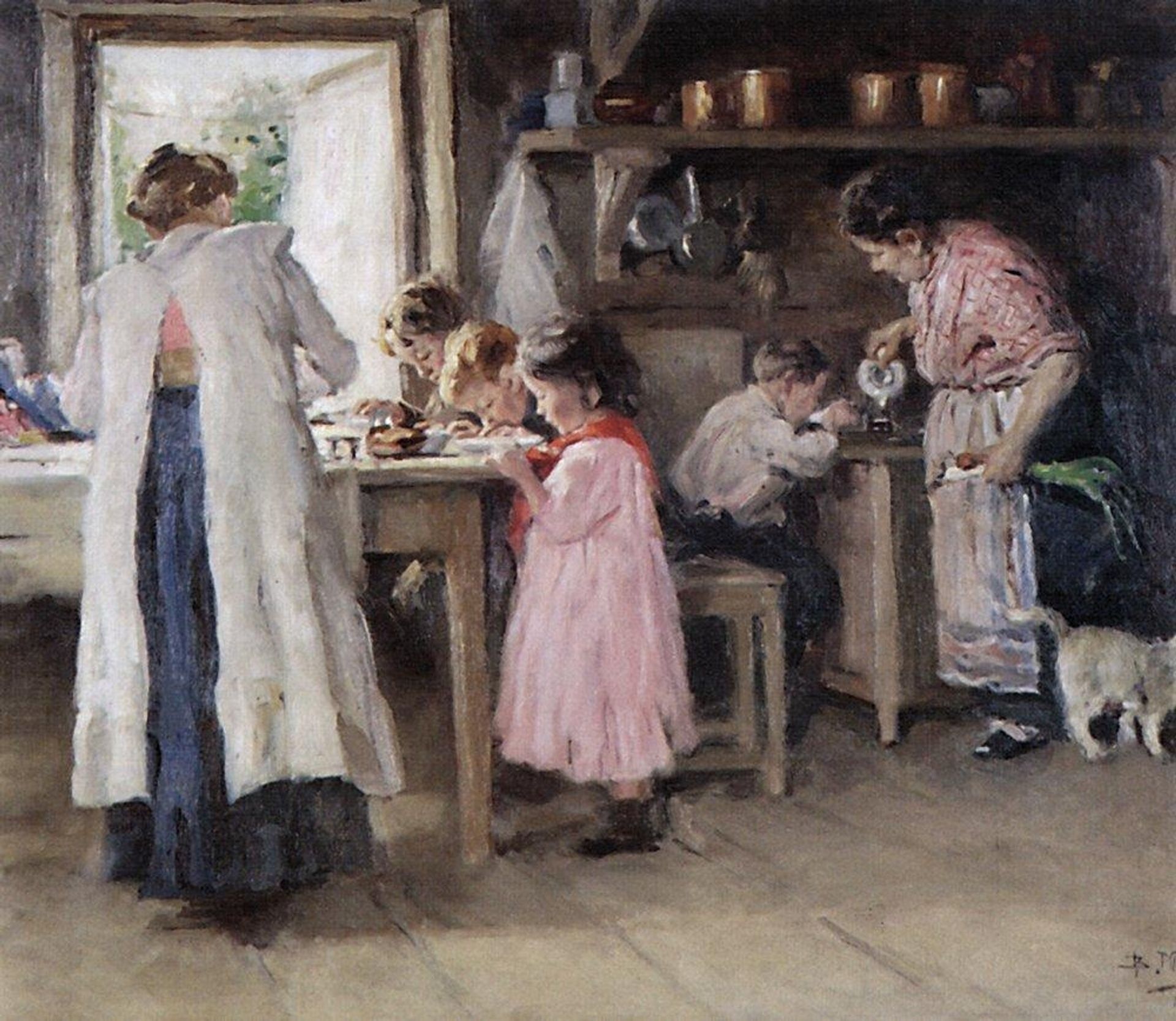 In the Kitchen by Vladimir Makovsky