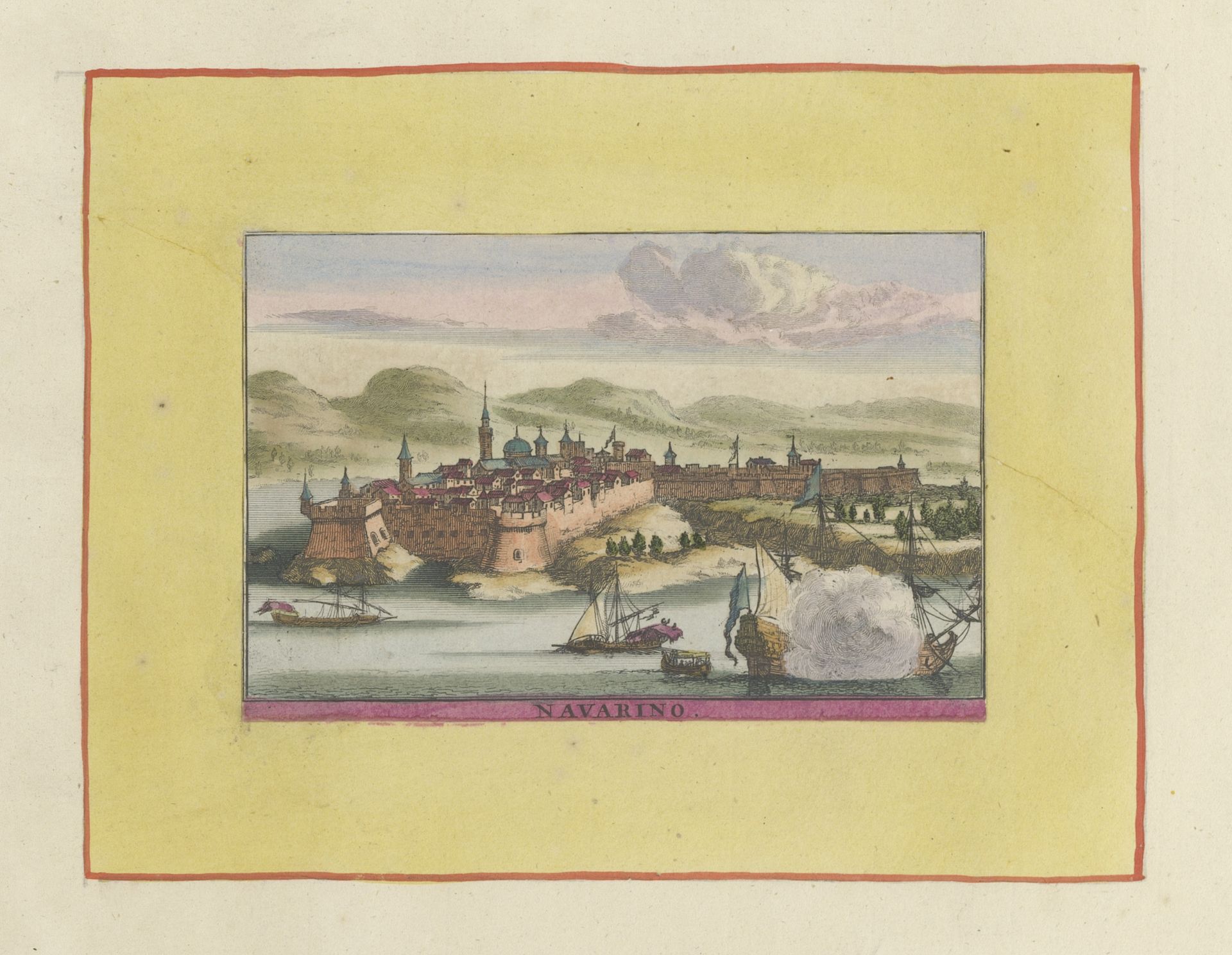 Gezicht op Pylos by Willem Swidde
