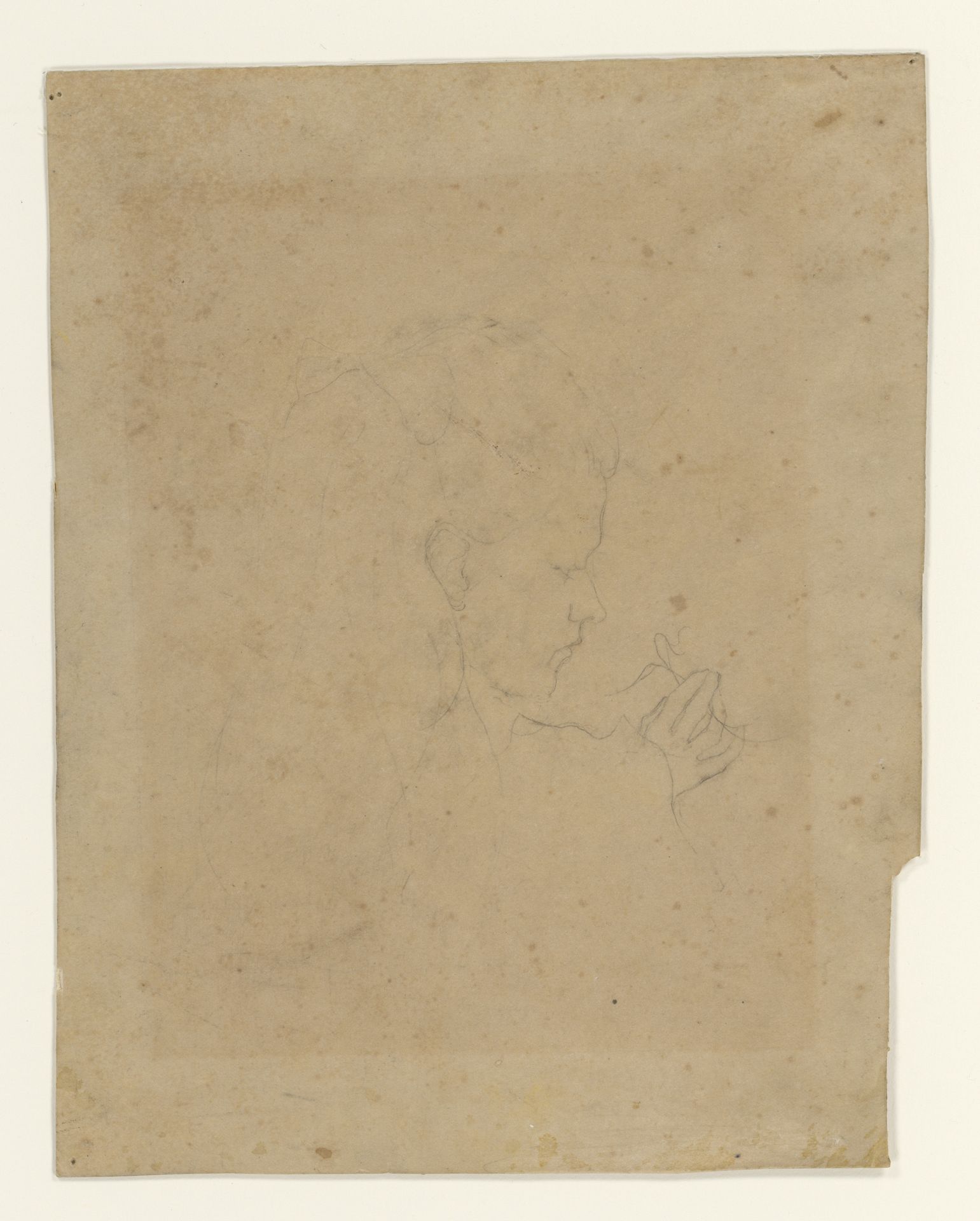 Meisje met een takje in haar hand by Jan Mankes