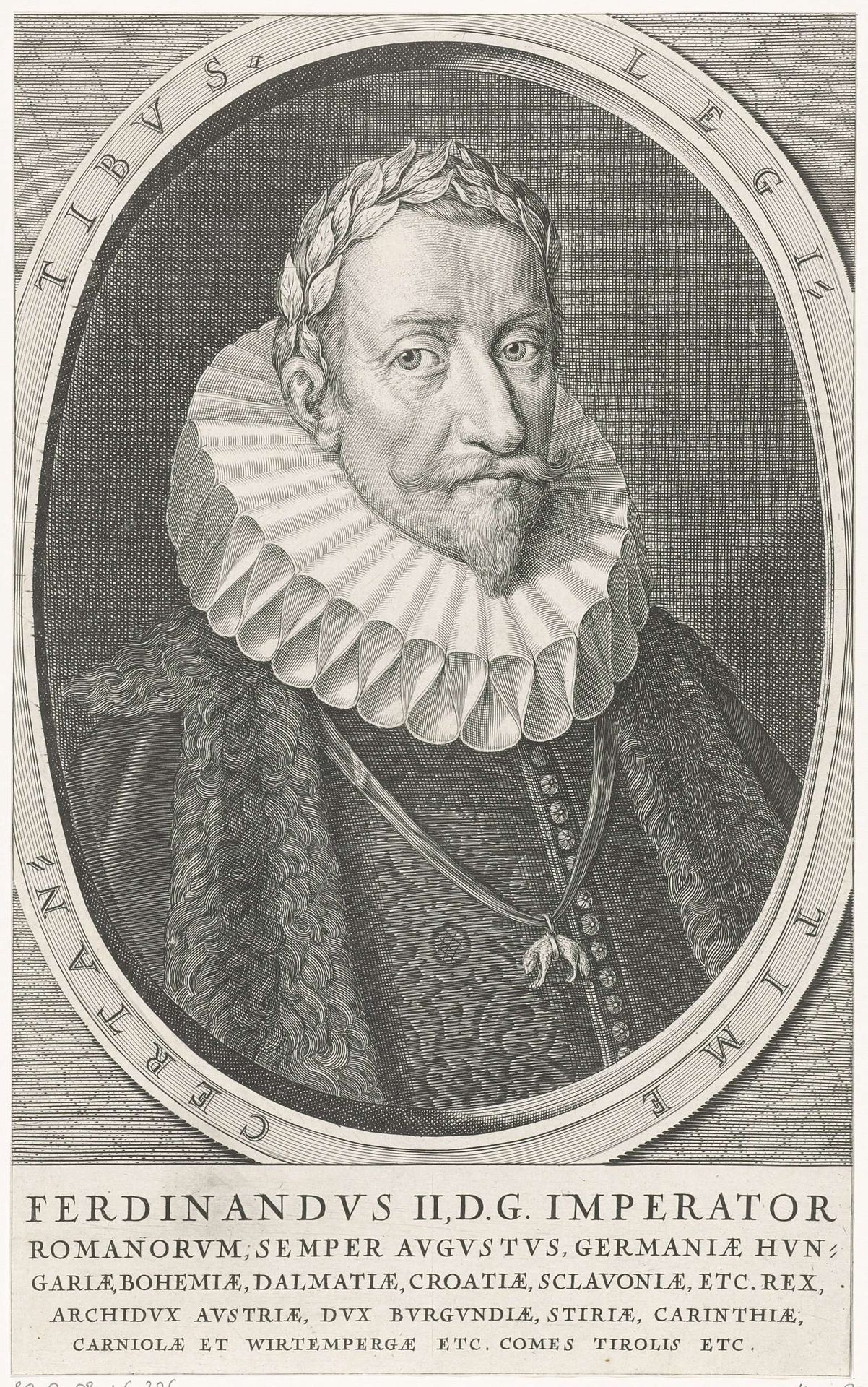 Portret van keizer Ferdinand II by Michel van Lochom