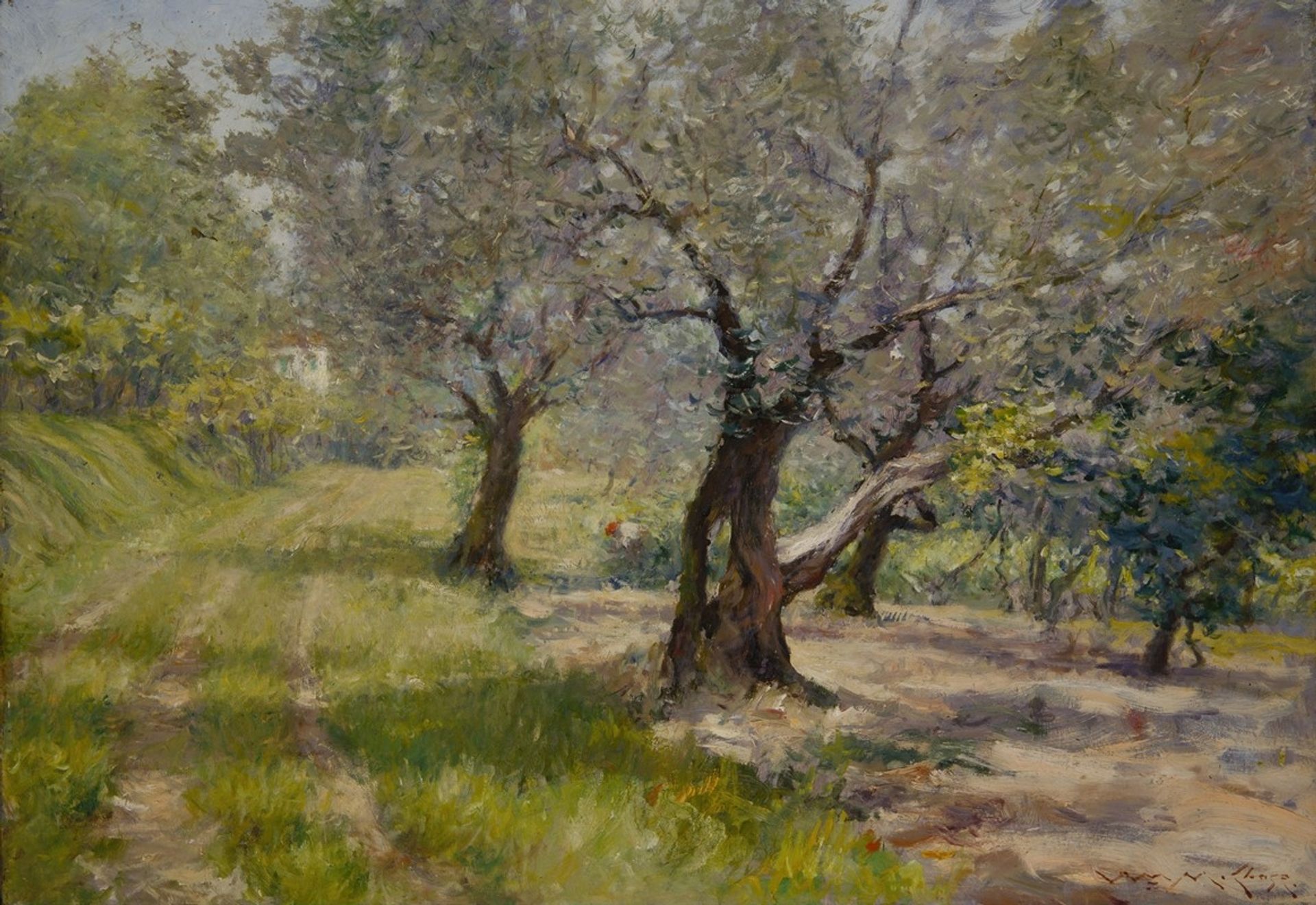 The Olive Grove by William Merritt Chase