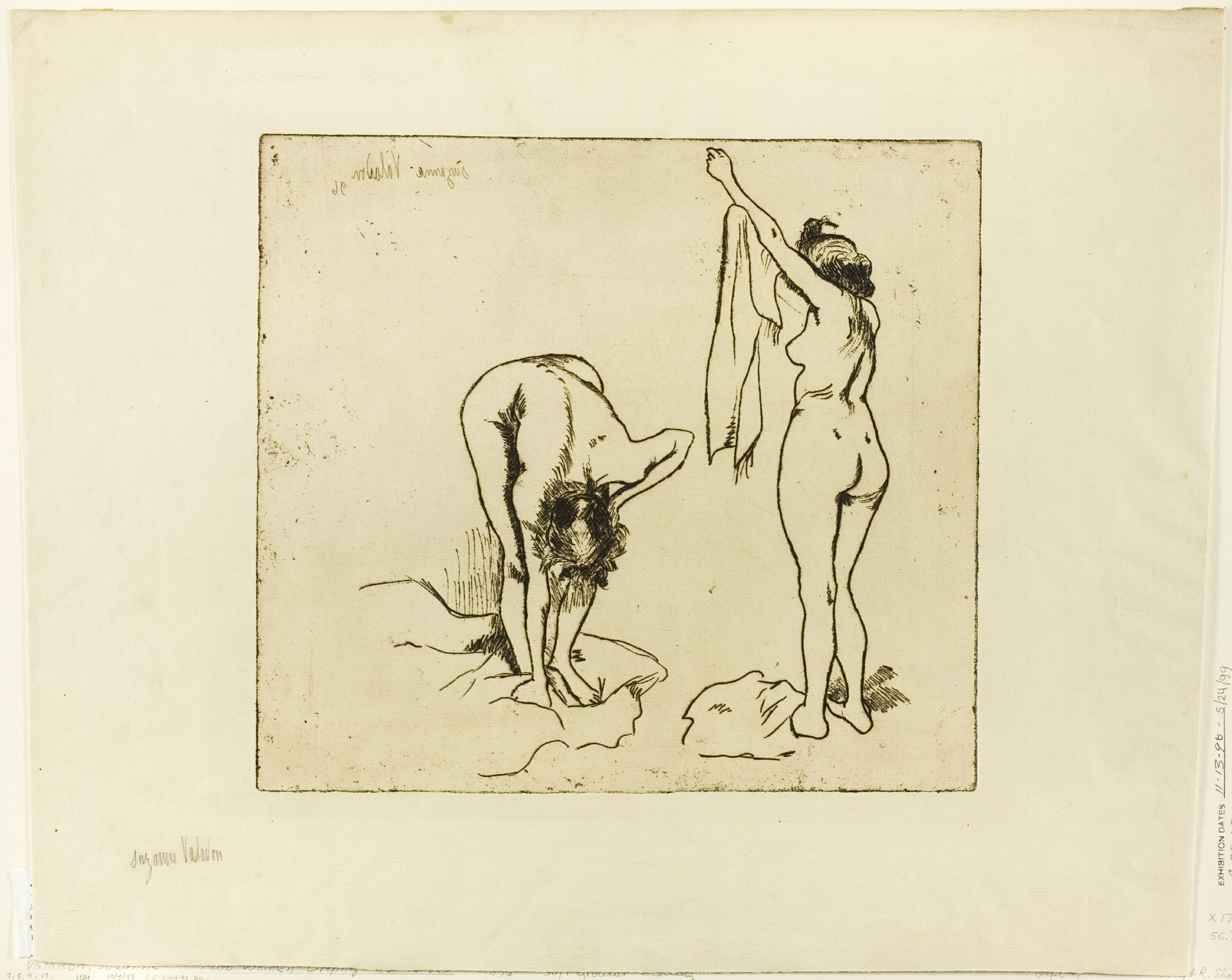 Two Women Drying Themselves by Suzanne Valadon