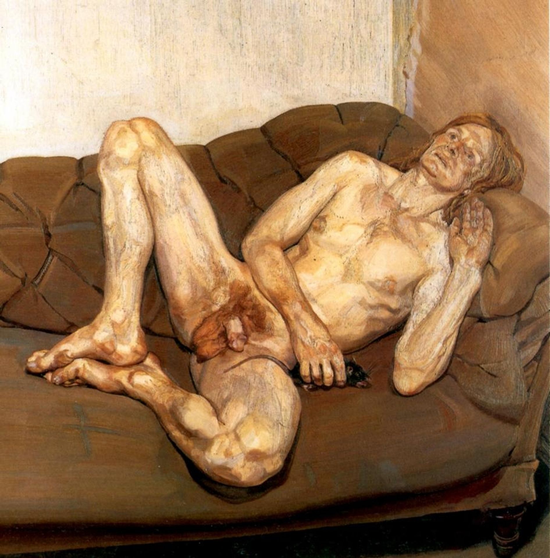Naked Man with Rat by Lucian Freud