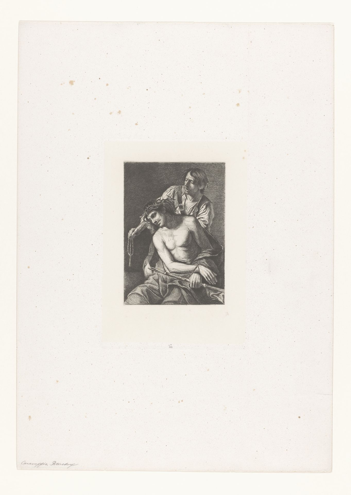 Christus met doornenkroon by Nikolay Semyonovich Mosolov