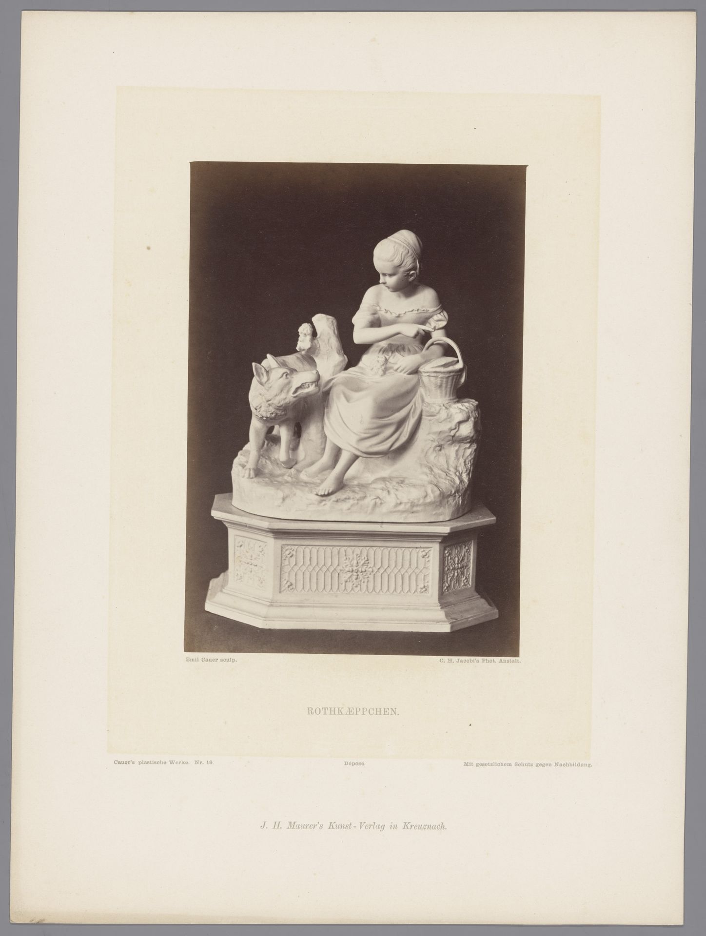 Roodkapje door Robert Cauer by Carl Heinrich Jacobi