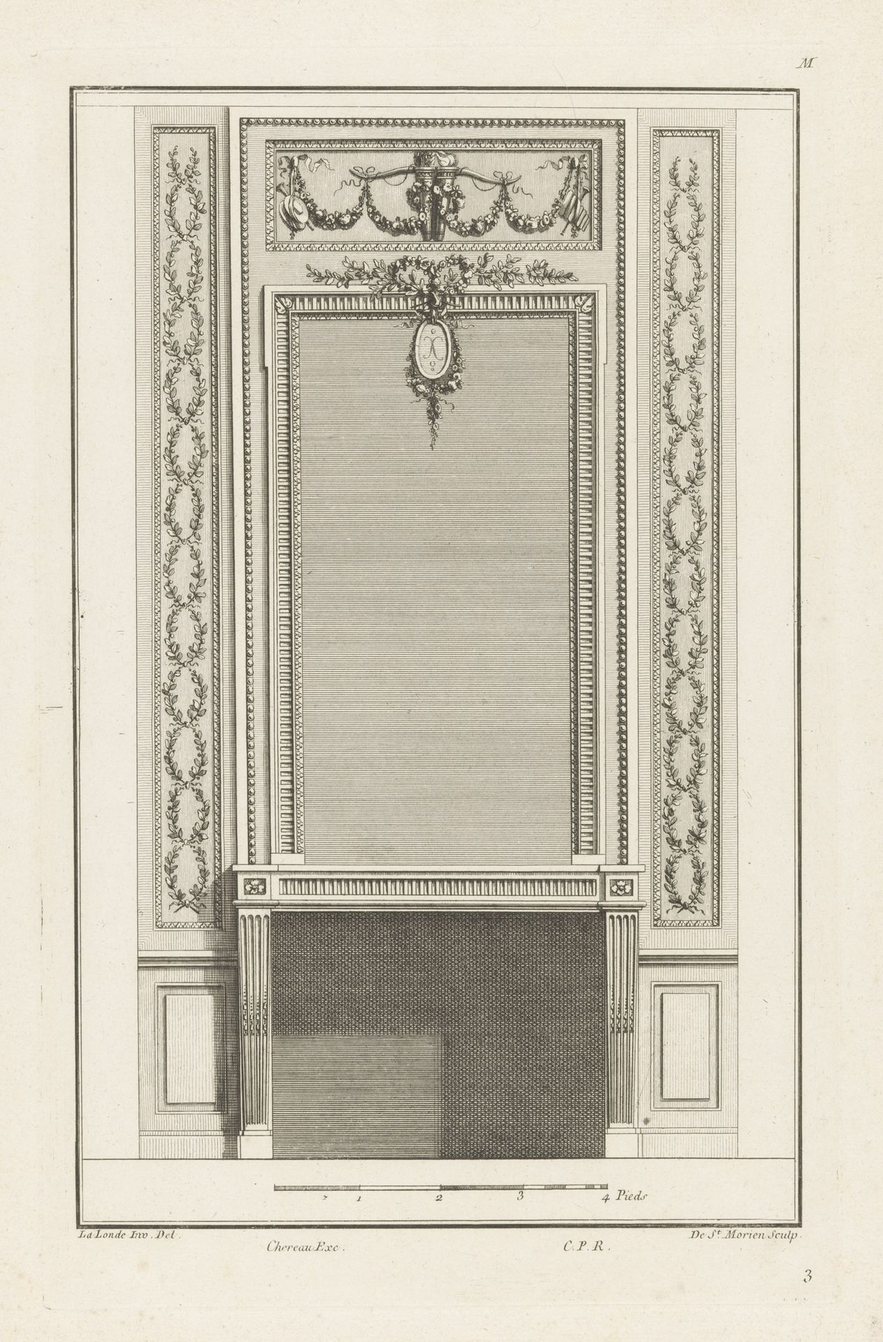 Schouw met medaillon by de Saint-Morien
