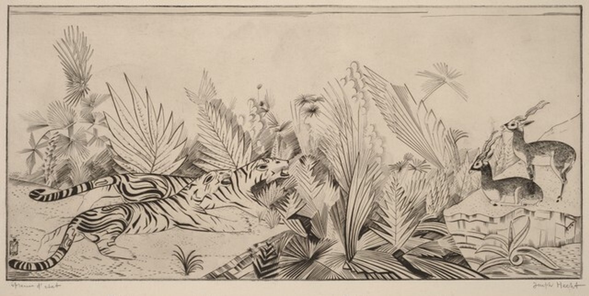 Tigers and Gazelles (Les tigres et gazelles) by Joseph Hecht