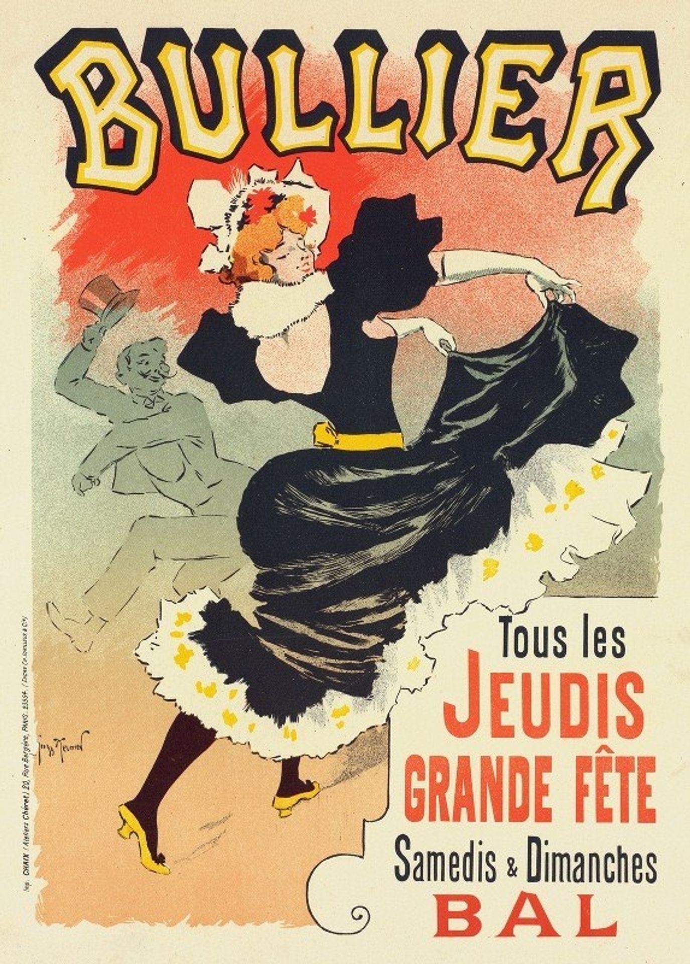 Affiche Pour Le ‘bal Bullier’ by Georges Meunier