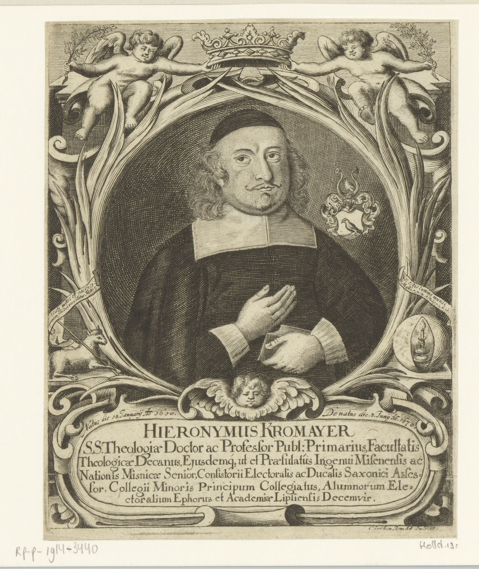 Portret van Hieronymus Kromayer by Christian Romstet