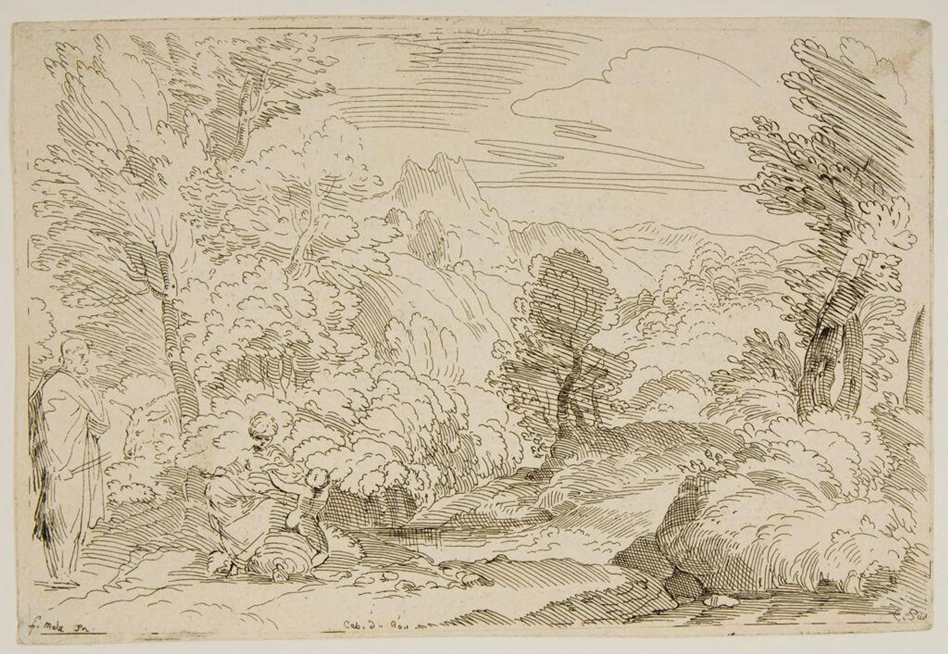 Rest in Egypt by A. Claude Philippe de ThubiÃ¨res comte de Caylus