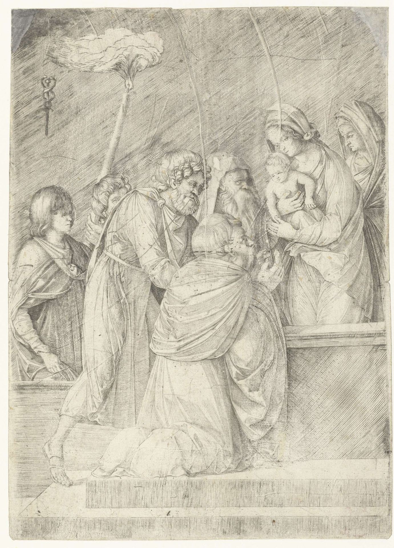 Presentatie in de tempel by Jacopo de' Barbari