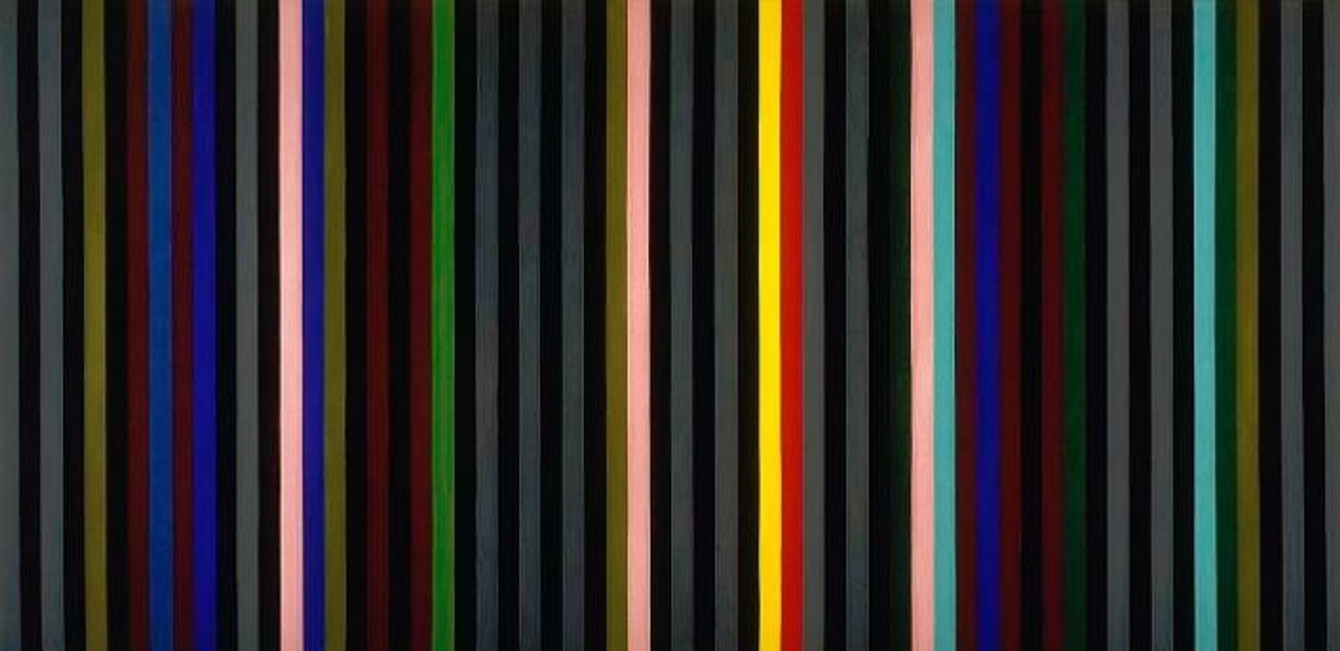 Black Grey Beat by Gene Davis