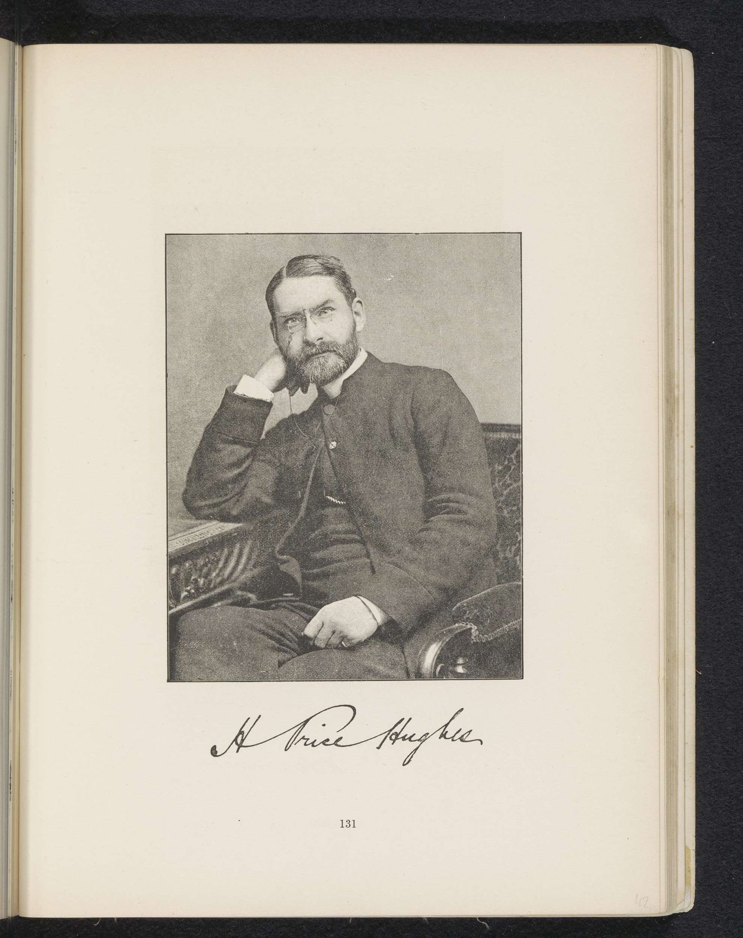 Portret van Hugh Price Hughes by Anonymous