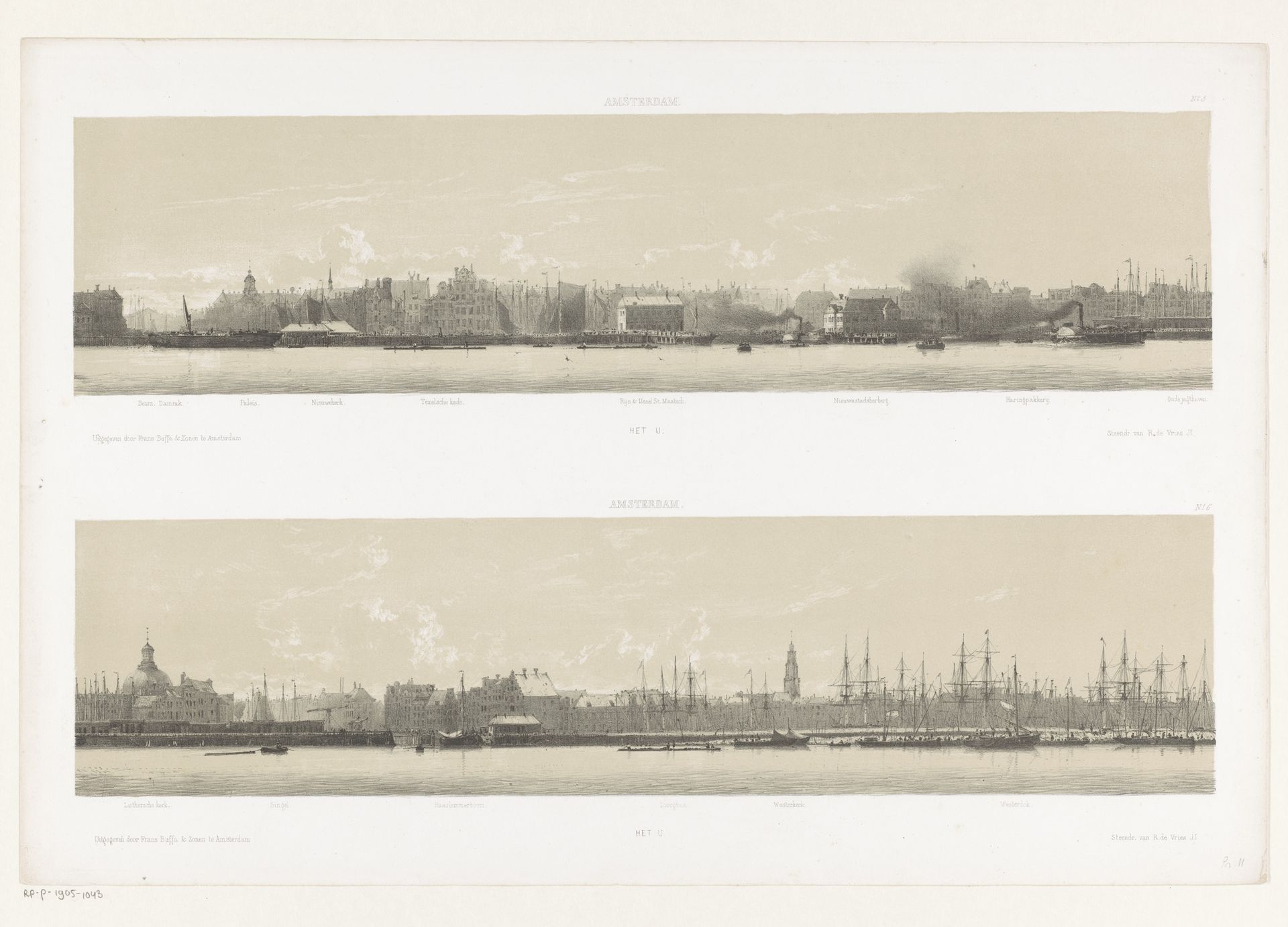 Profiel van Amsterdam by Johan Conrad Greive