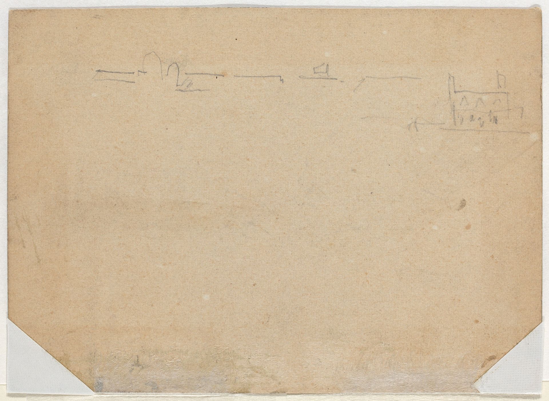 Roof Line [verso] by Winslow Homer