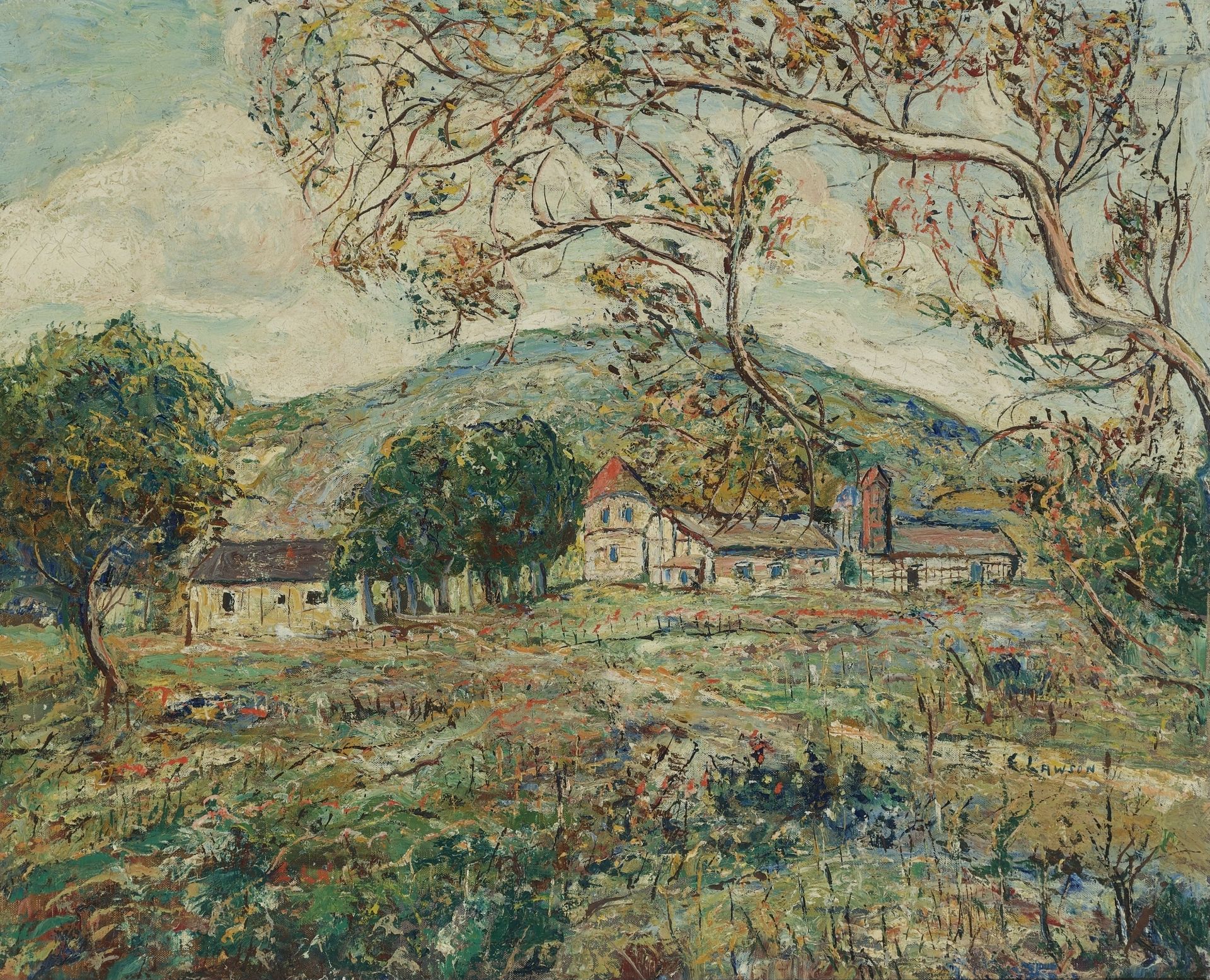 The Red Turret by Ernest Lawson