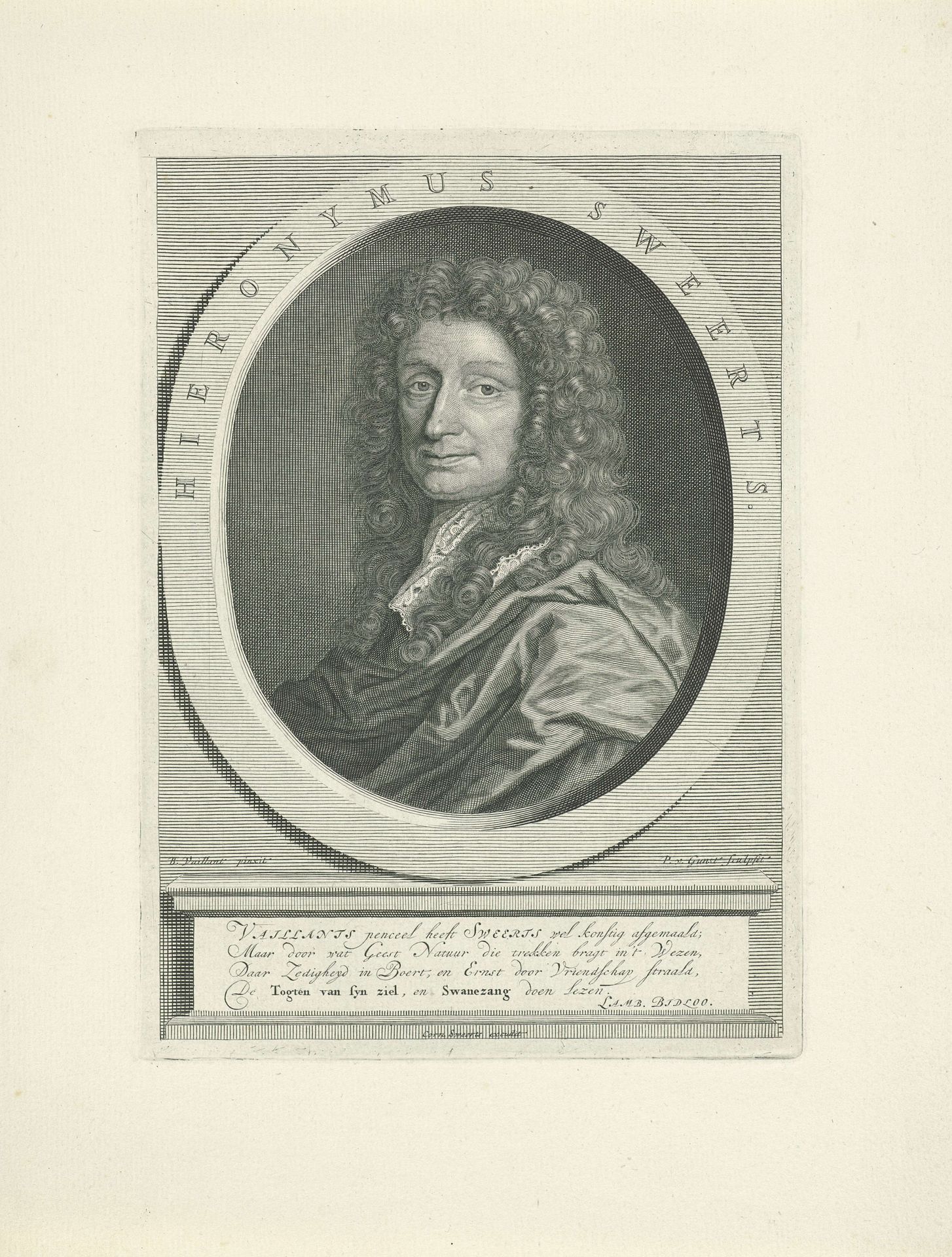 Portret van Hieronymus Sweerts by Pieter van Gunst