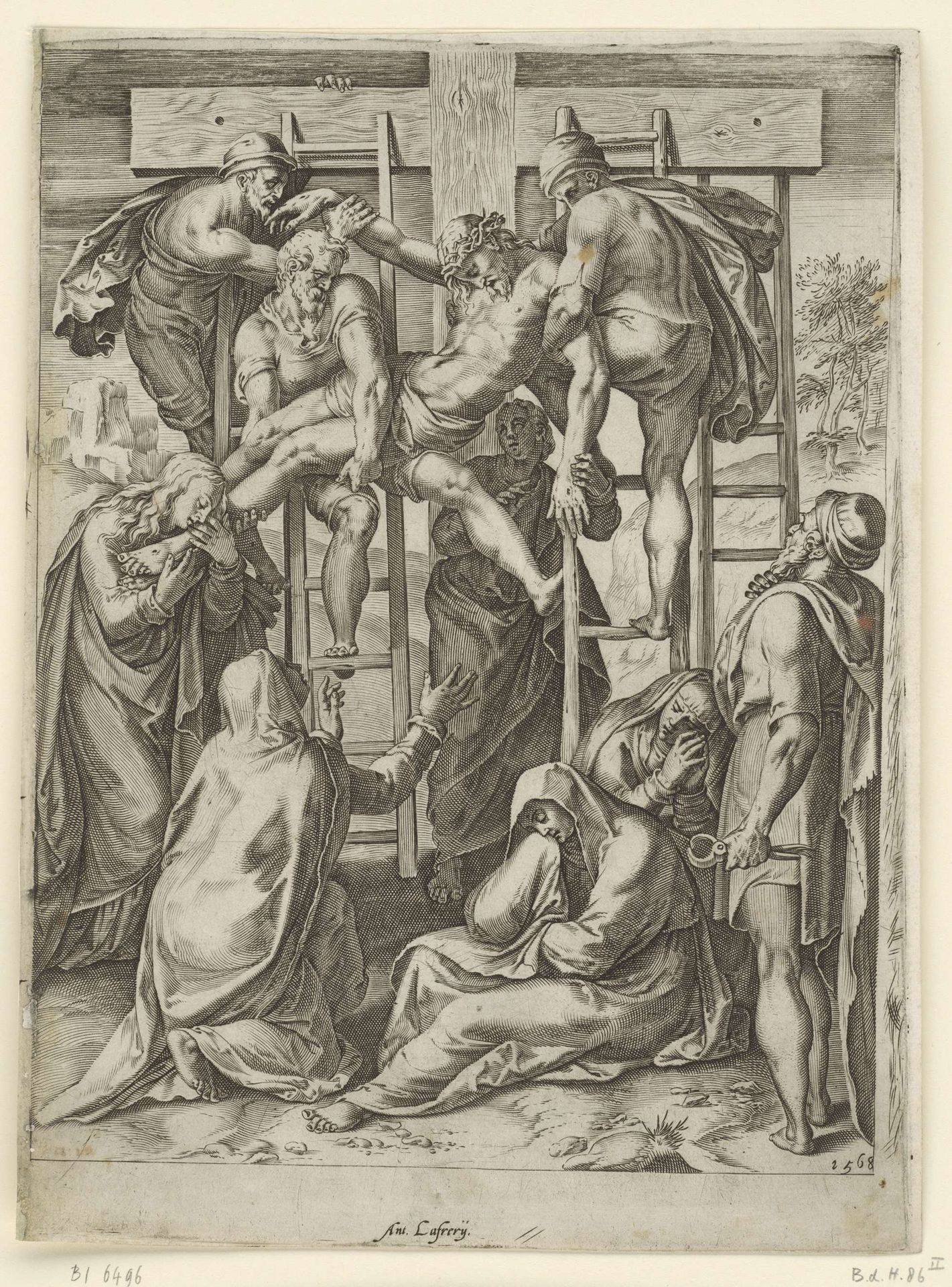 Kruisafneming by Cornelis Cort