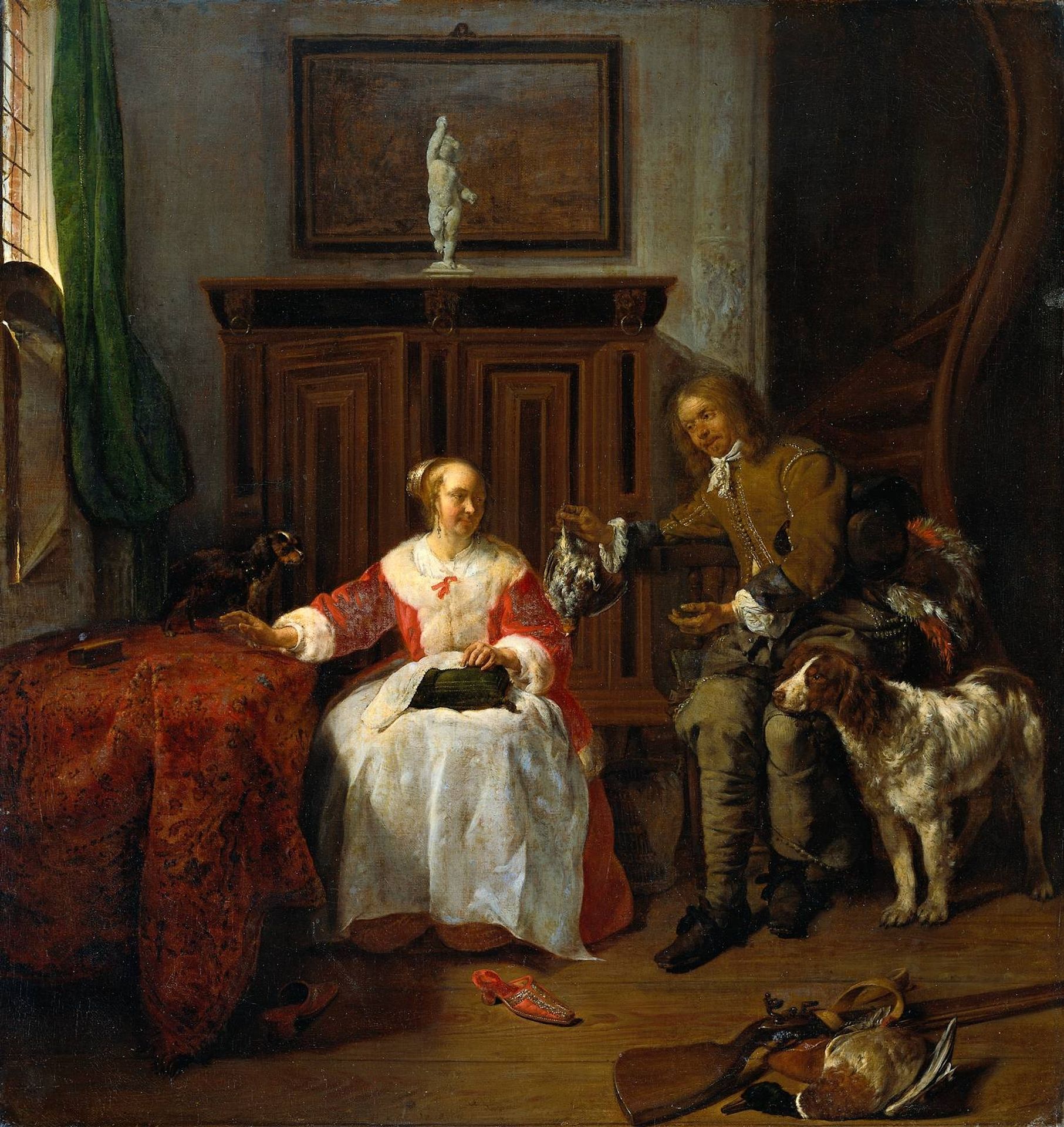 The Hunter's Present by Gabriel Metsu