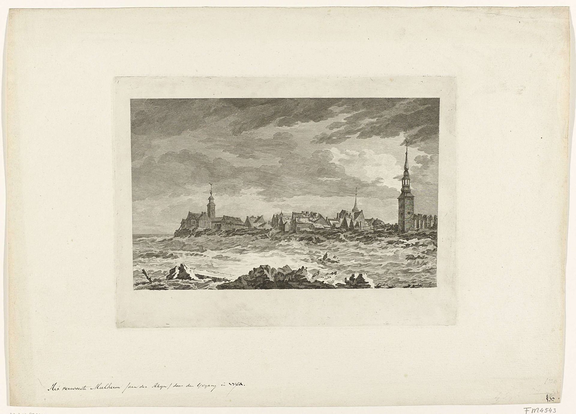 IJsgang in Mülheim aan de Rijn, 1784 by Mathias de Sallieth