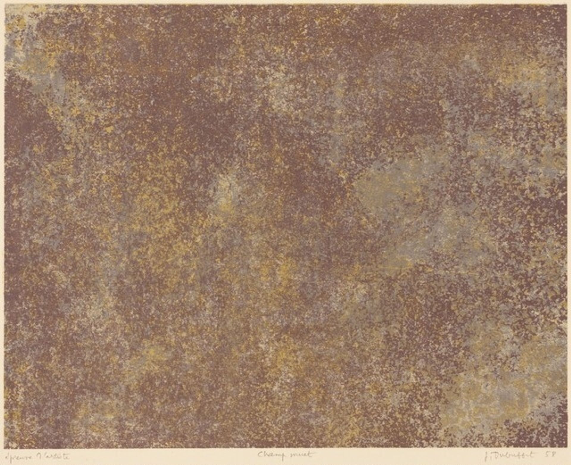 Champ muet by Jean Dubuffet