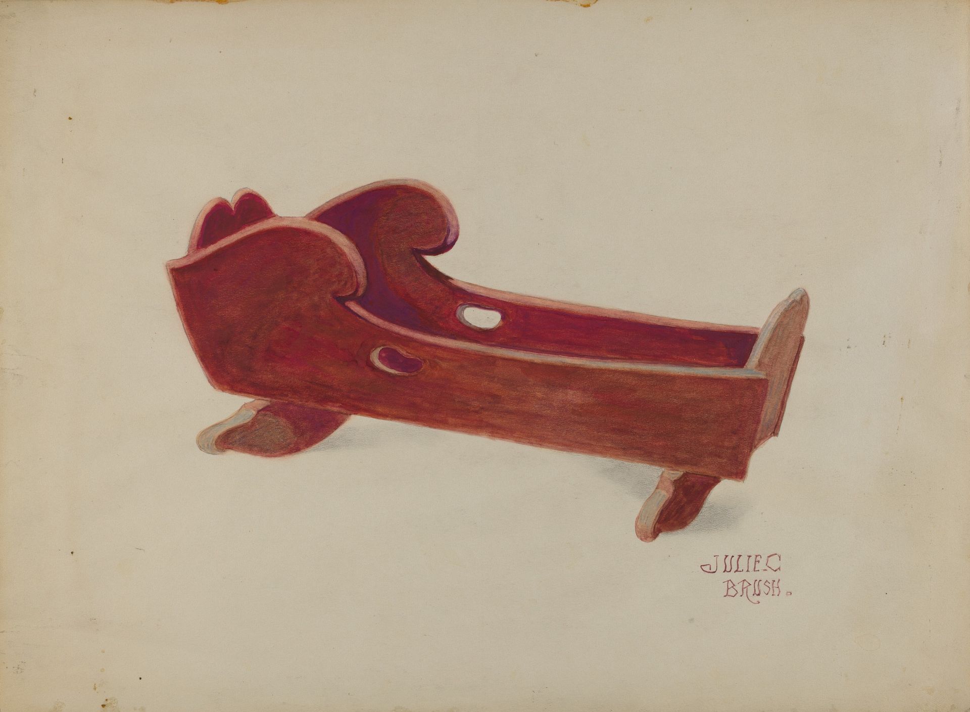 Doll Cradle by Julie C. Brush
