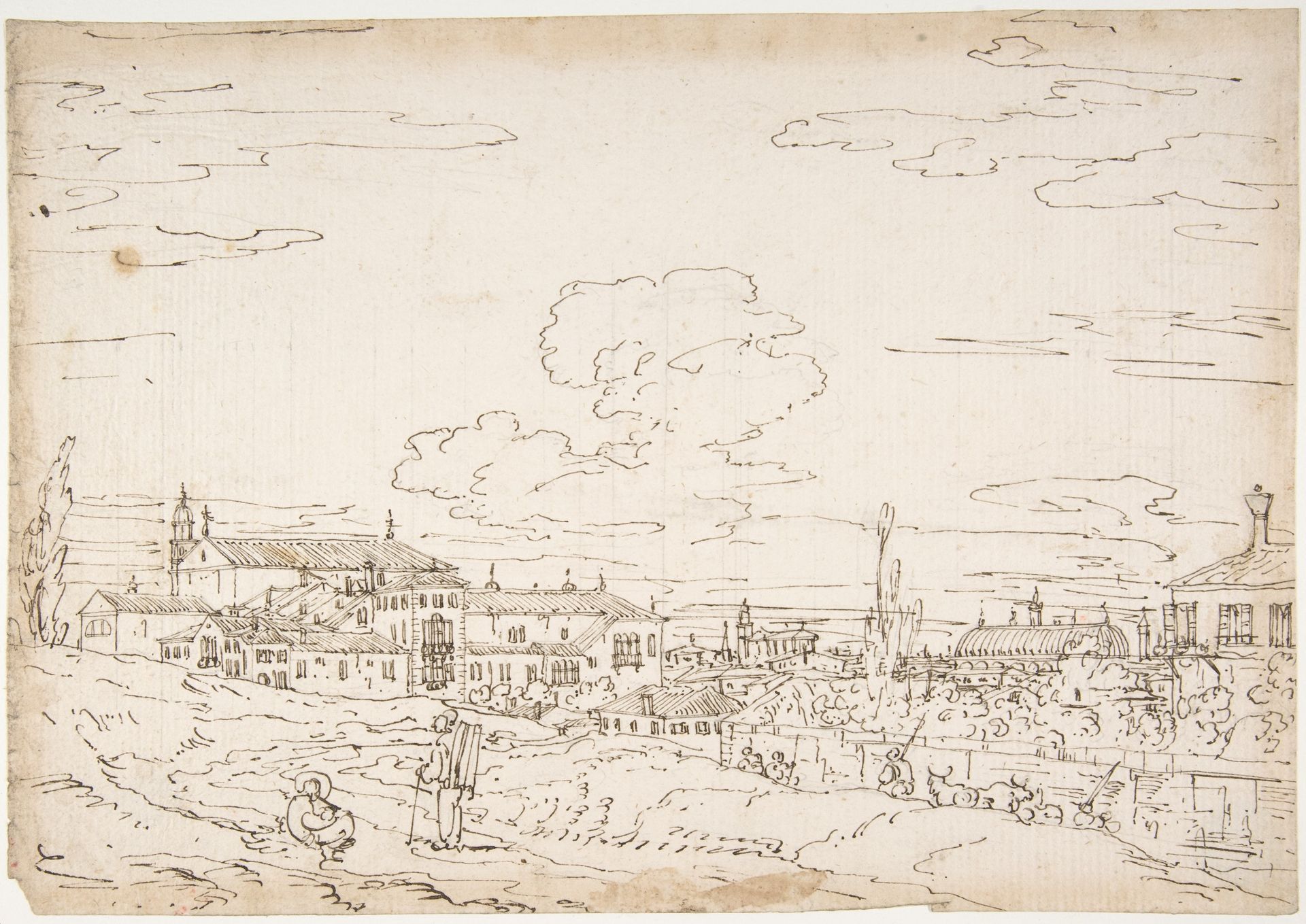 Padua from the East, with San Francesco and the Salone by Bernardo Bellotto